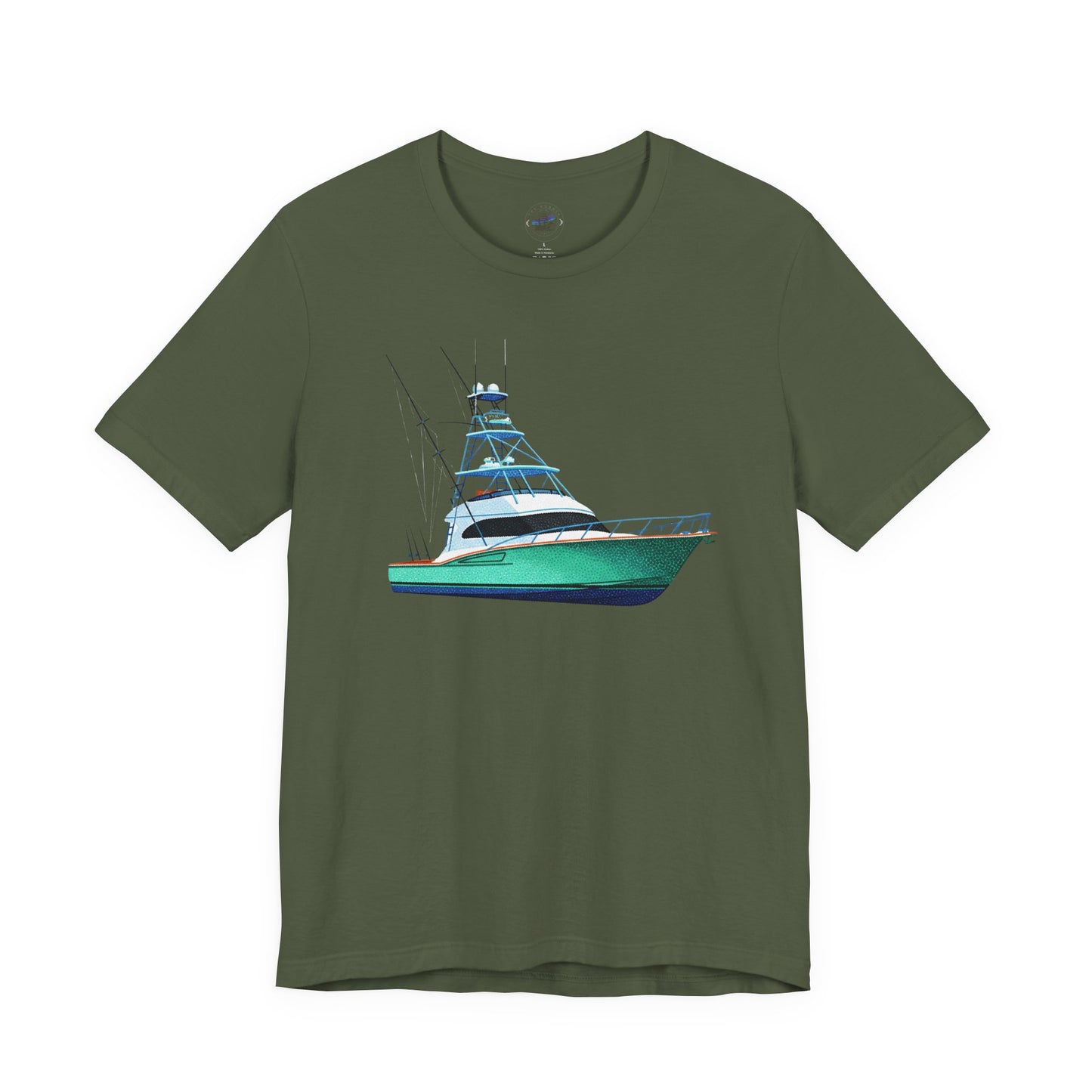 Day Dot Style Sport Fishing Boat Graphic Tee | Casual Apparel, Gift for Fishermen, Summer Style, Coastal Vibes, Outdoor Wear