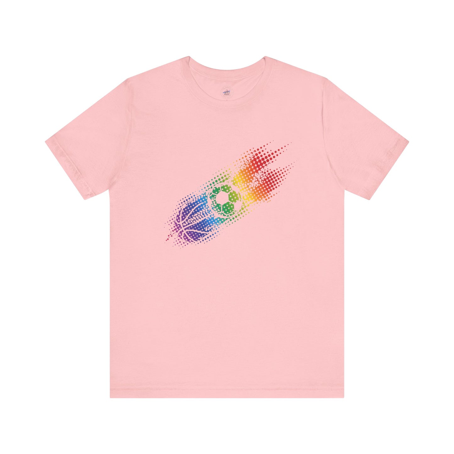 Multi-Sports Rainbow Day Dot Sports Tee, Unisex Tee for Athletes, Fun Gift for Sports Lovers, Ideal for Pride Events, Casual Wear