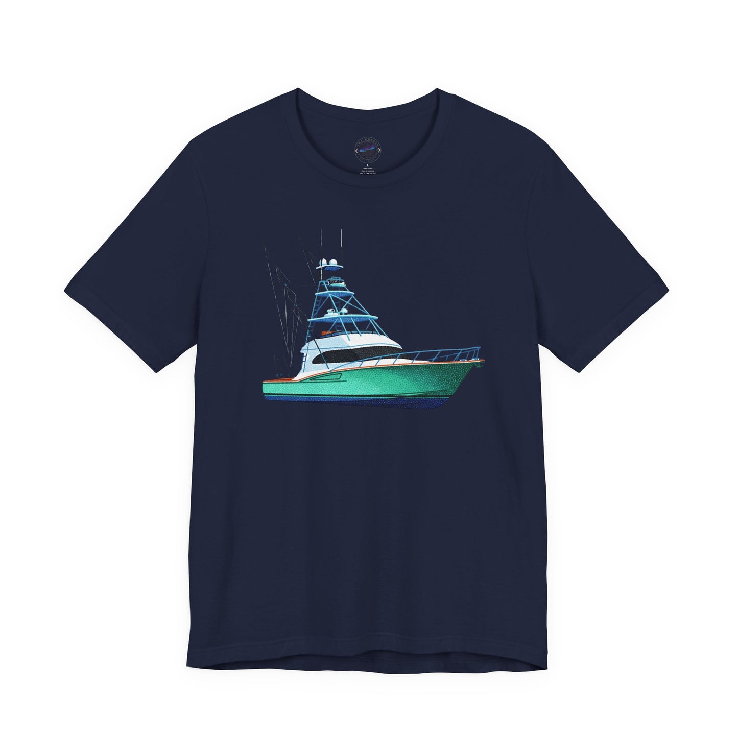 Day Dot Style Sport Fishing Boat Graphic Tee | Casual Apparel, Gift for Fishermen, Summer Style, Coastal Vibes, Outdoor Wear