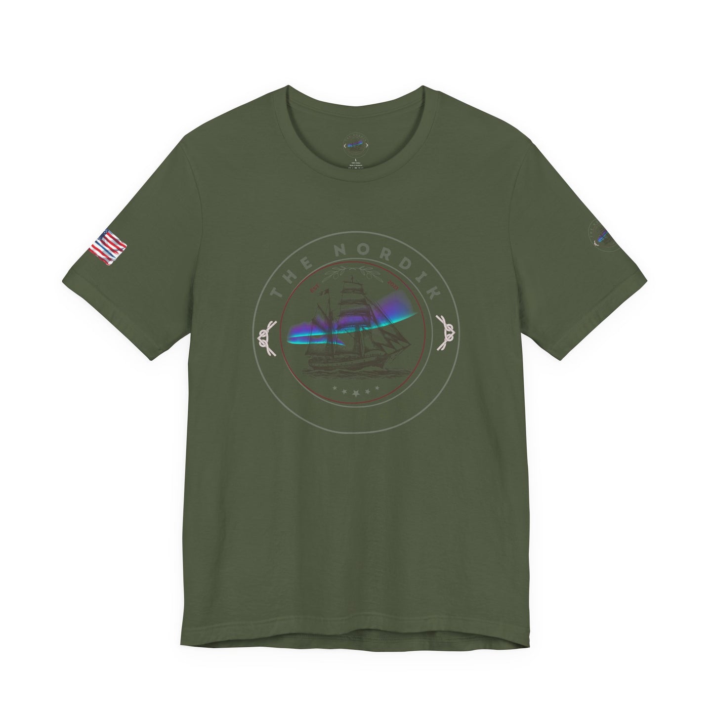 Our Shop Logo Sailor's Dream Short Sleeve Tee | Nautical Graphic T-shirt, Summer Tee, Casual Wear, Gift for Sailors, Coastal Style