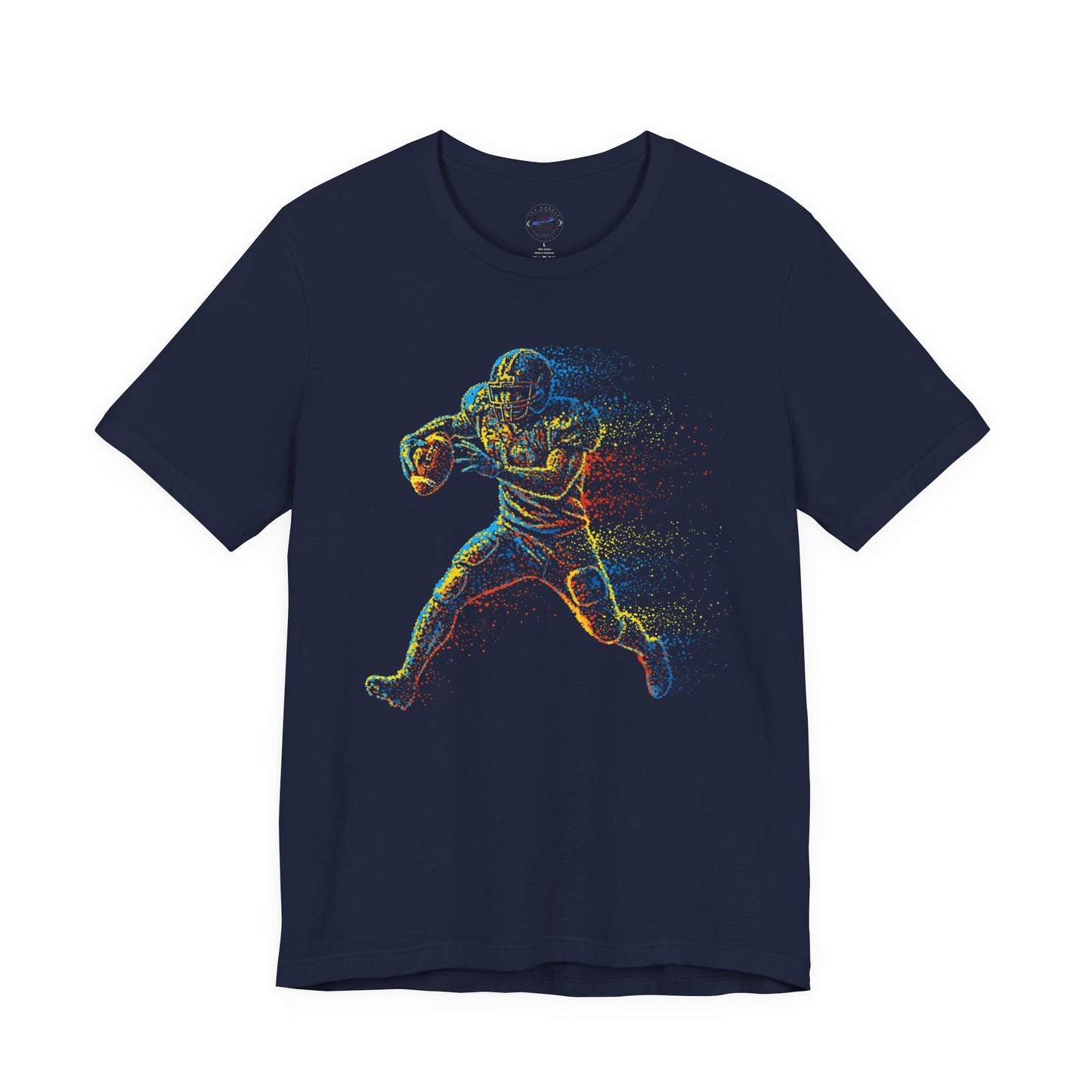 Day Dot Style Colorful Sports Football Action Tee, Perfect for Athletes, Fitness Enthusiasts, Gifts, Casual Wear, Game Day Shirt, Unisex Jersey T-Shirt
