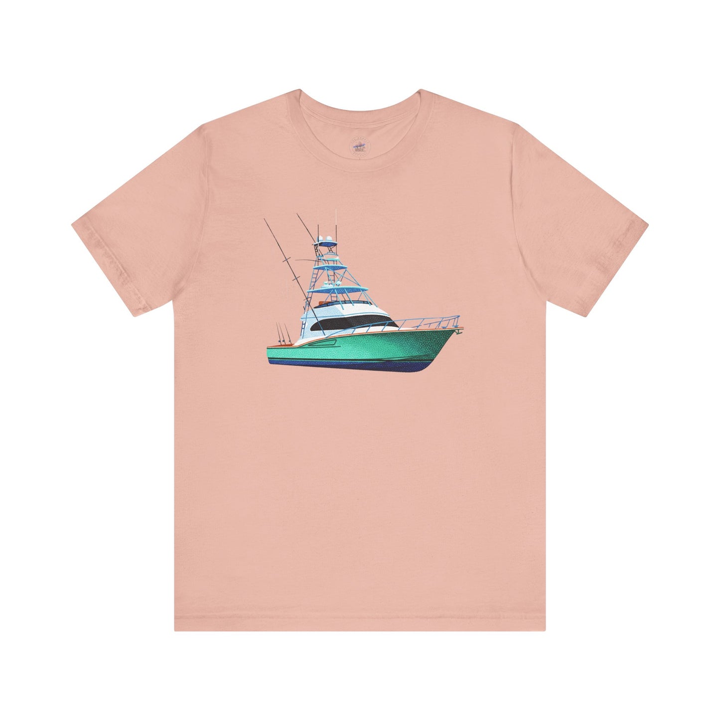 Day Dot Style Sport Fishing Boat Graphic Tee | Casual Apparel, Gift for Fishermen, Summer Style, Coastal Vibes, Outdoor Wear