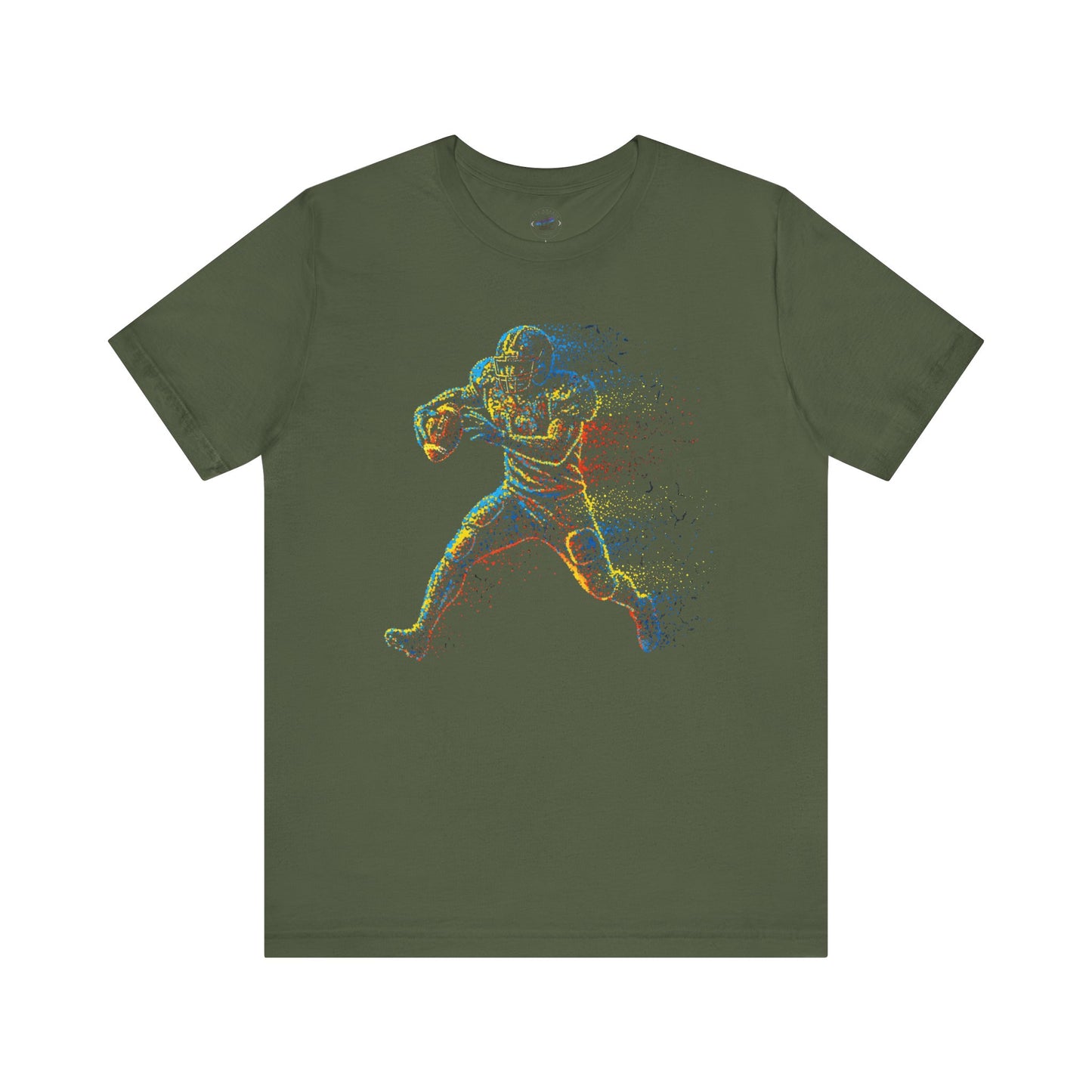 Day Dot Style Colorful Sports Football Action Tee, Perfect for Athletes, Fitness Enthusiasts, Gifts, Casual Wear, Game Day Shirt, Unisex Jersey T-Shirt