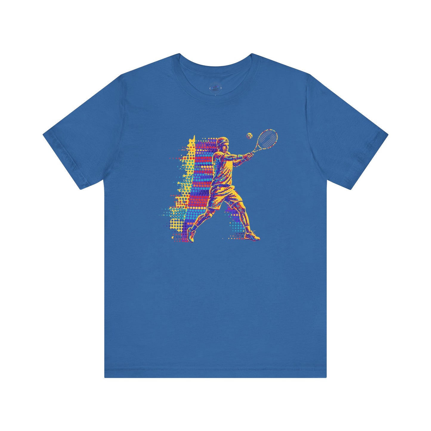 Vibrant Day Dot Tennis Swing Tee, Sports Apparel, Tennis Lover Gift, Activewear for Him/Her, Perfect for Birthdays, Summer Outings