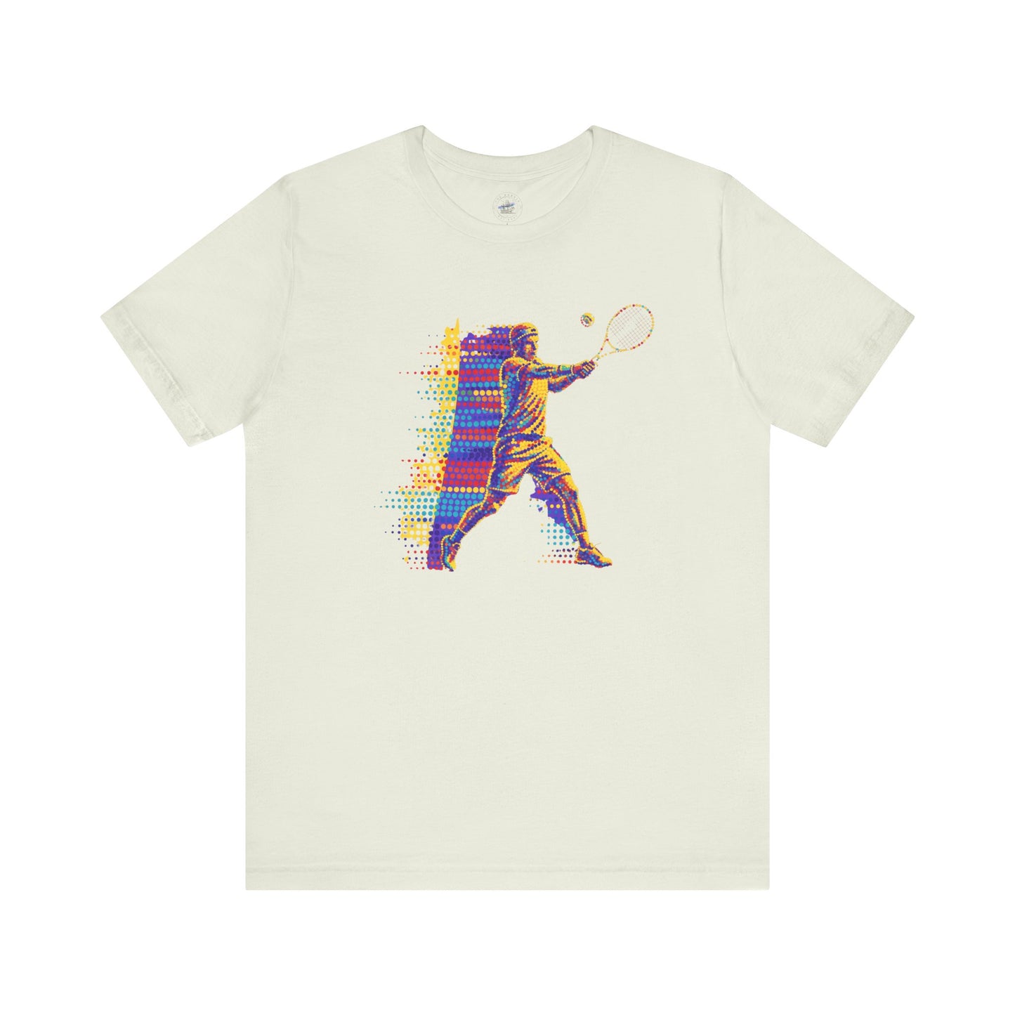 Vibrant Day Dot Tennis Swing Tee, Sports Apparel, Tennis Lover Gift, Activewear for Him/Her, Perfect for Birthdays, Summer Outings