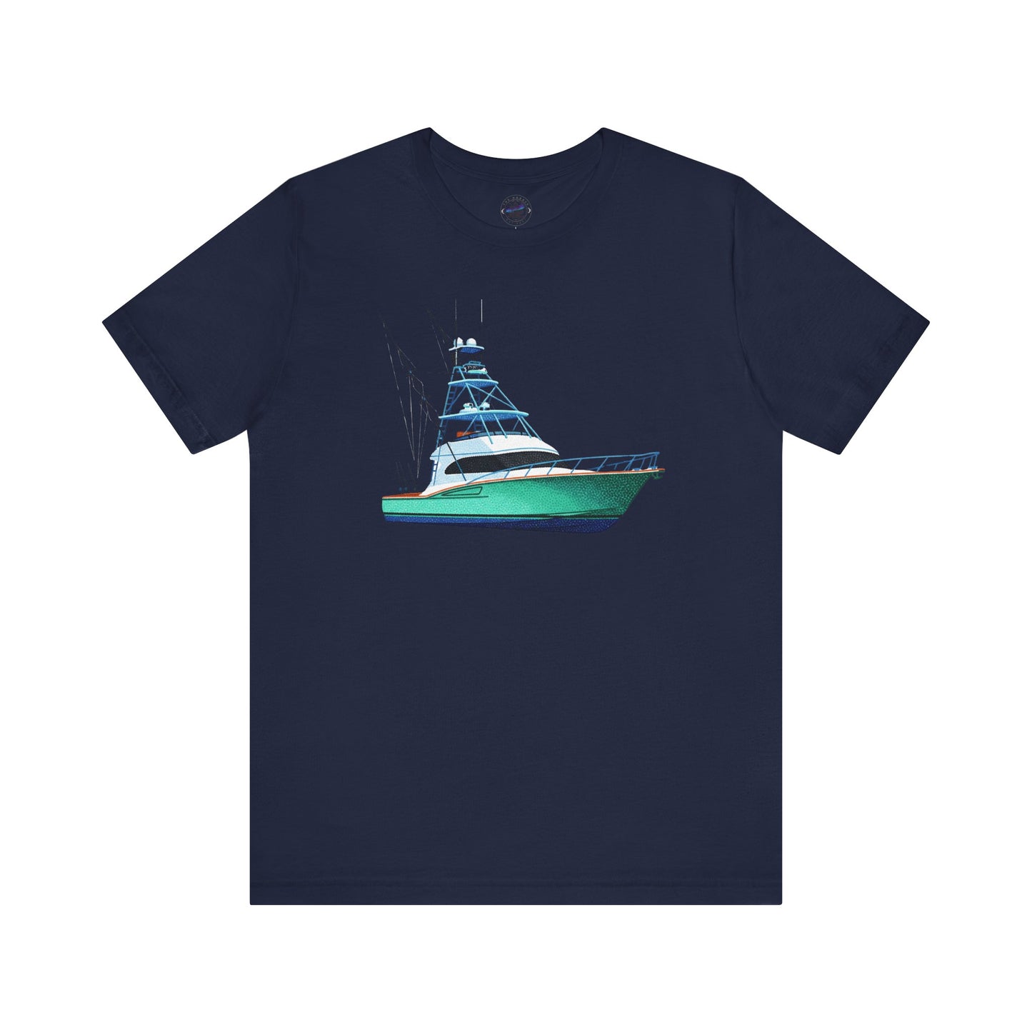 Day Dot Style Sport Fishing Boat Graphic Tee | Casual Apparel, Gift for Fishermen, Summer Style, Coastal Vibes, Outdoor Wear