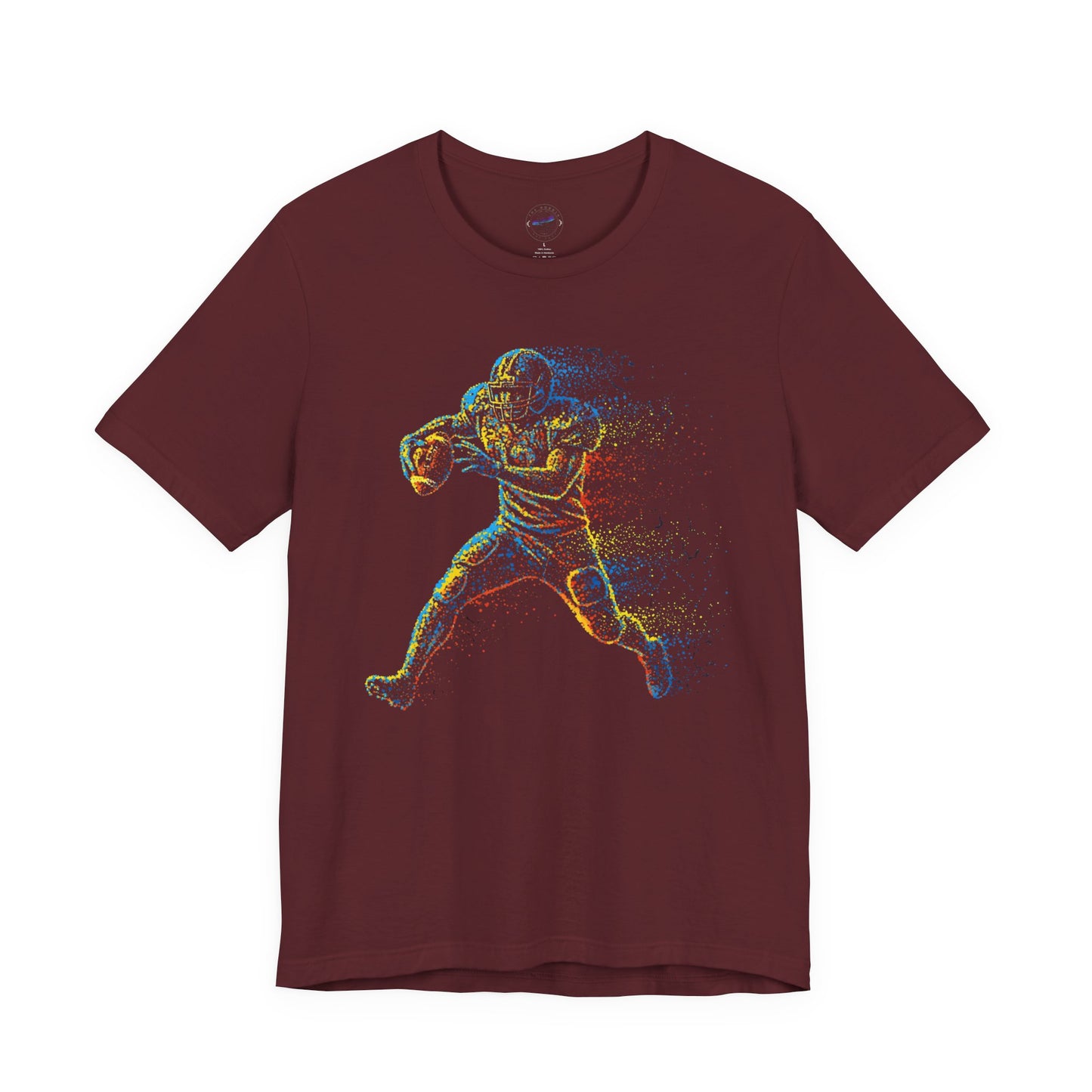 Day Dot Style Colorful Sports Football Action Tee, Perfect for Athletes, Fitness Enthusiasts, Gifts, Casual Wear, Game Day Shirt, Unisex Jersey T-Shirt