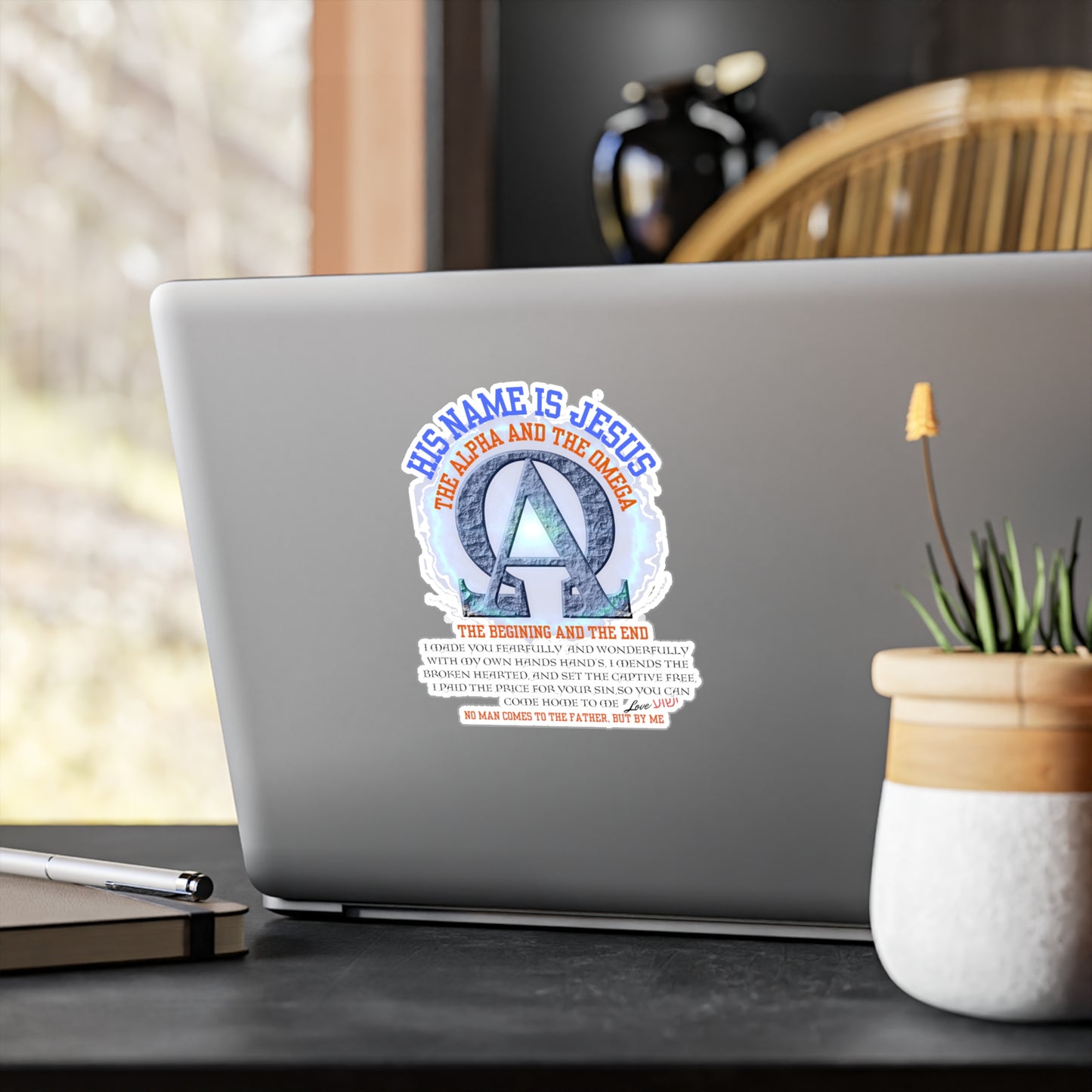 Nordik OutPost-Inspirational Jesus Vinyl Decals Set - Faith-Based Wall Art & Stickers