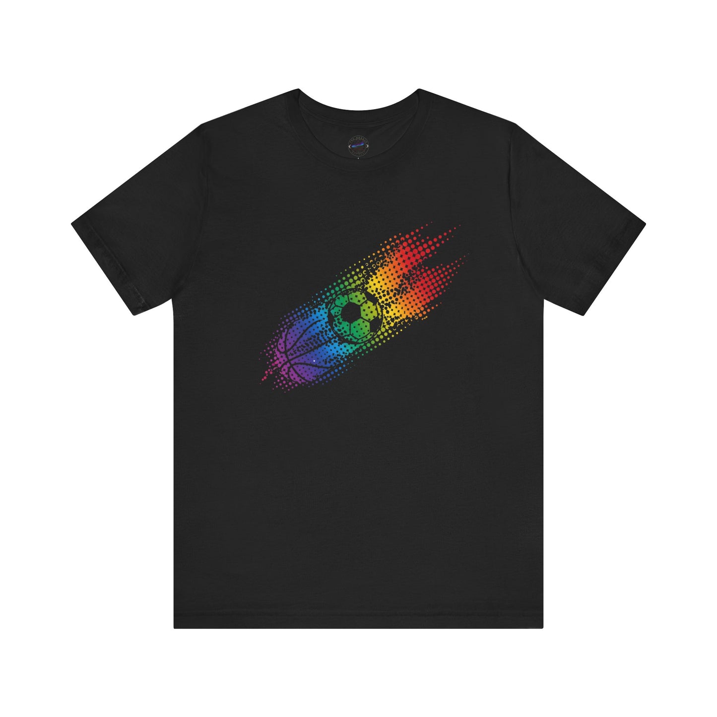 Multi-Sports Rainbow Day Dot Sports Tee, Unisex Tee for Athletes, Fun Gift for Sports Lovers, Ideal for Pride Events, Casual Wear