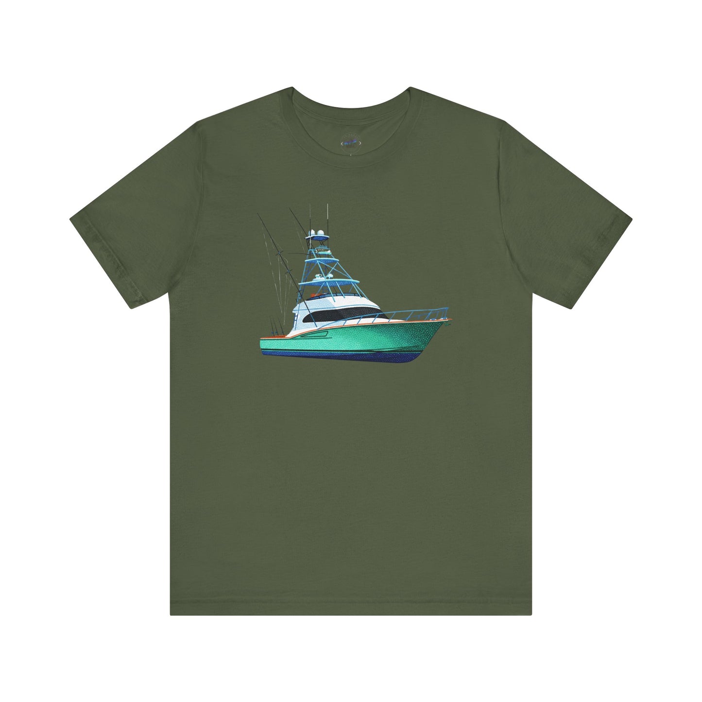 Day Dot Style Sport Fishing Boat Graphic Tee | Casual Apparel, Gift for Fishermen, Summer Style, Coastal Vibes, Outdoor Wear