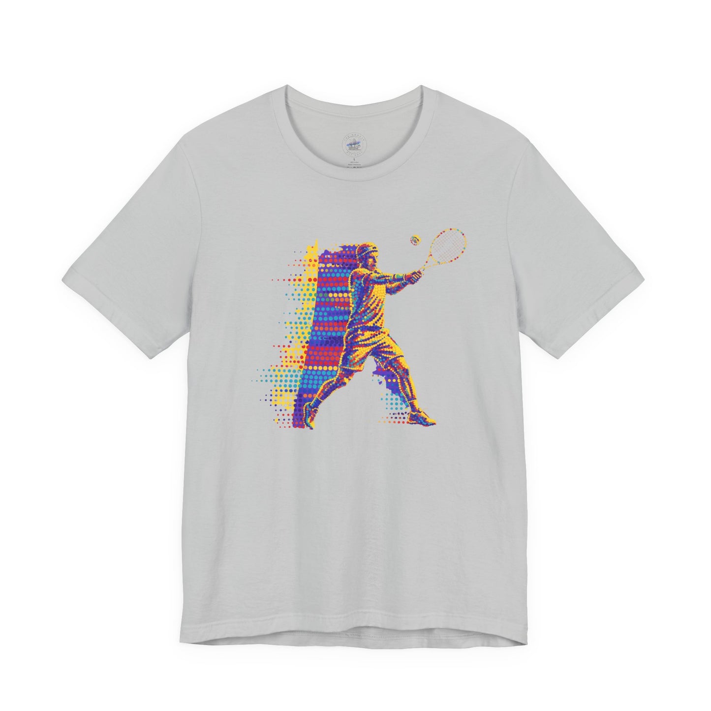 Vibrant Day Dot Tennis Swing Tee, Sports Apparel, Tennis Lover Gift, Activewear for Him/Her, Perfect for Birthdays, Summer Outings