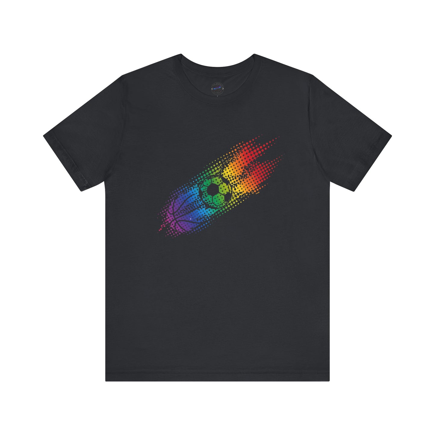 Multi-Sports Rainbow Day Dot Sports Tee, Unisex Tee for Athletes, Fun Gift for Sports Lovers, Ideal for Pride Events, Casual Wear