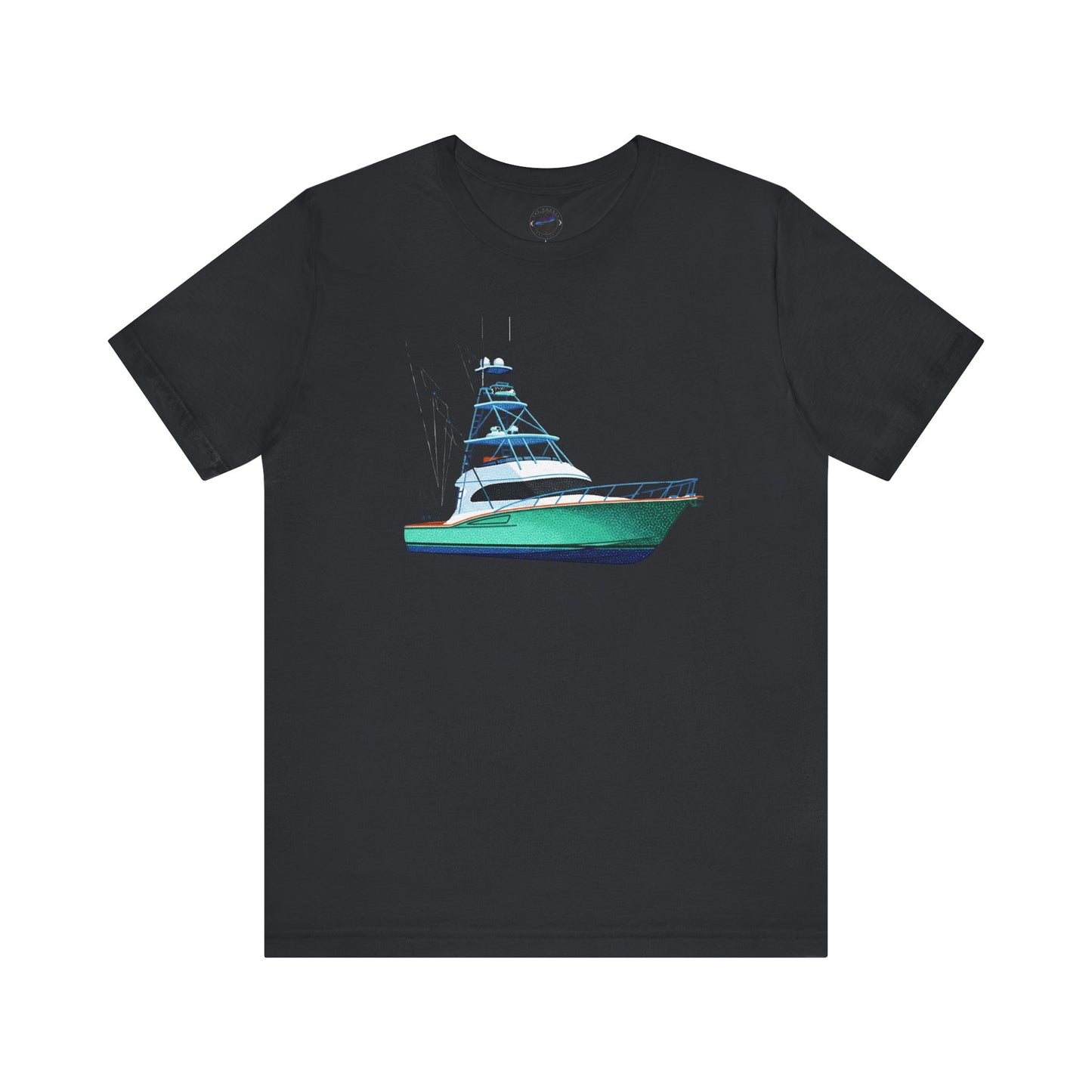Day Dot Style Sport Fishing Boat Graphic Tee | Casual Apparel, Gift for Fishermen, Summer Style, Coastal Vibes, Outdoor Wear