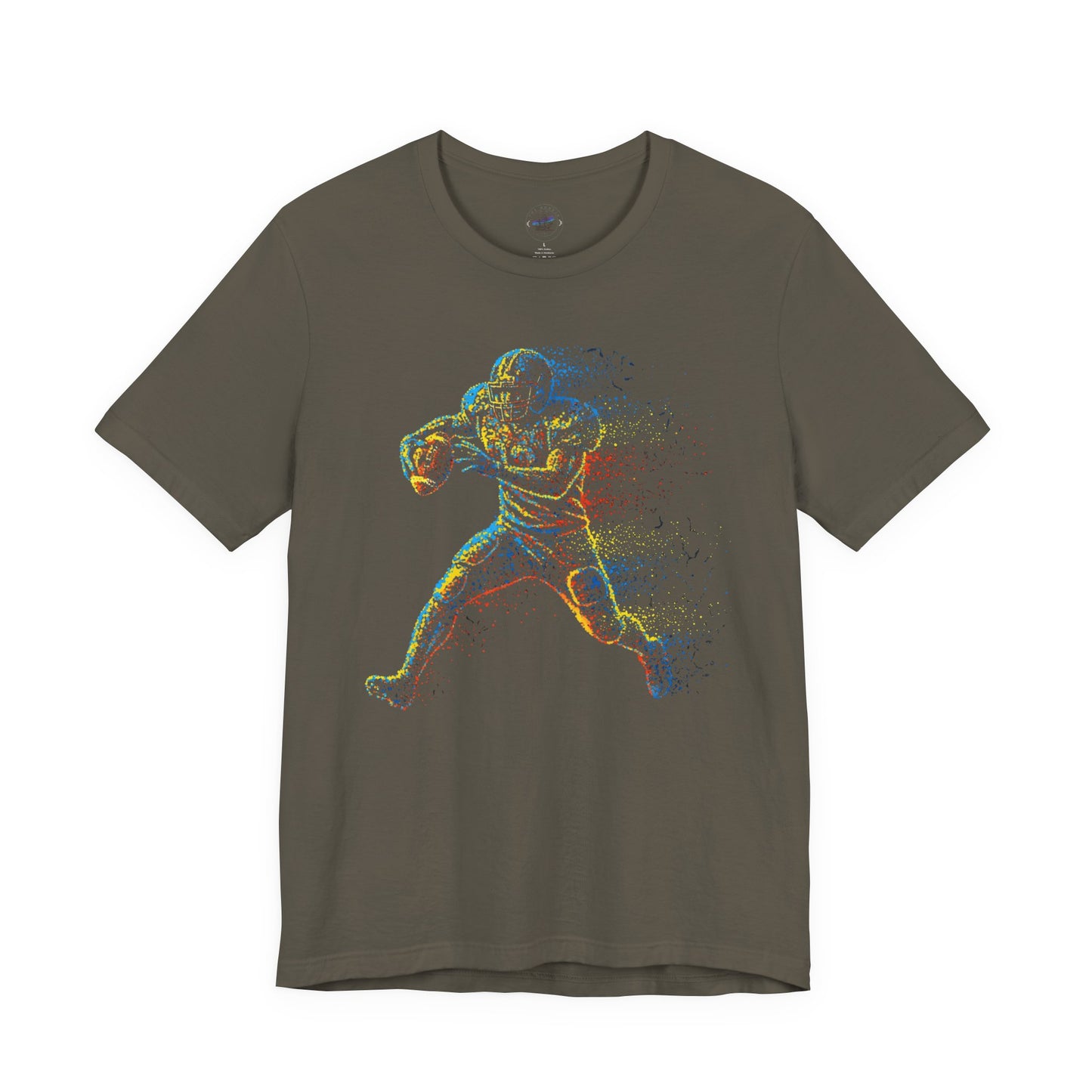 Day Dot Style Colorful Sports Football Action Tee, Perfect for Athletes, Fitness Enthusiasts, Gifts, Casual Wear, Game Day Shirt, Unisex Jersey T-Shirt