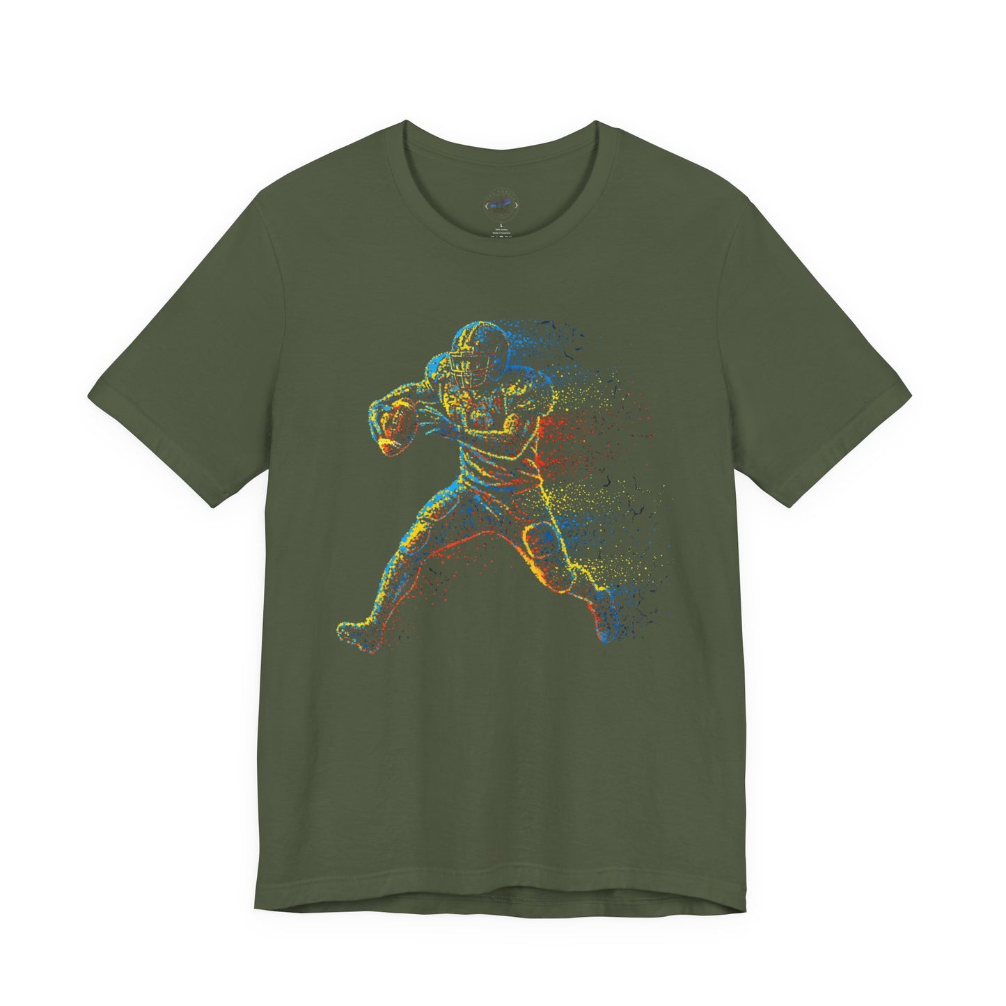 Day Dot Style Colorful Sports Football Action Tee, Perfect for Athletes, Fitness Enthusiasts, Gifts, Casual Wear, Game Day Shirt, Unisex Jersey T-Shirt