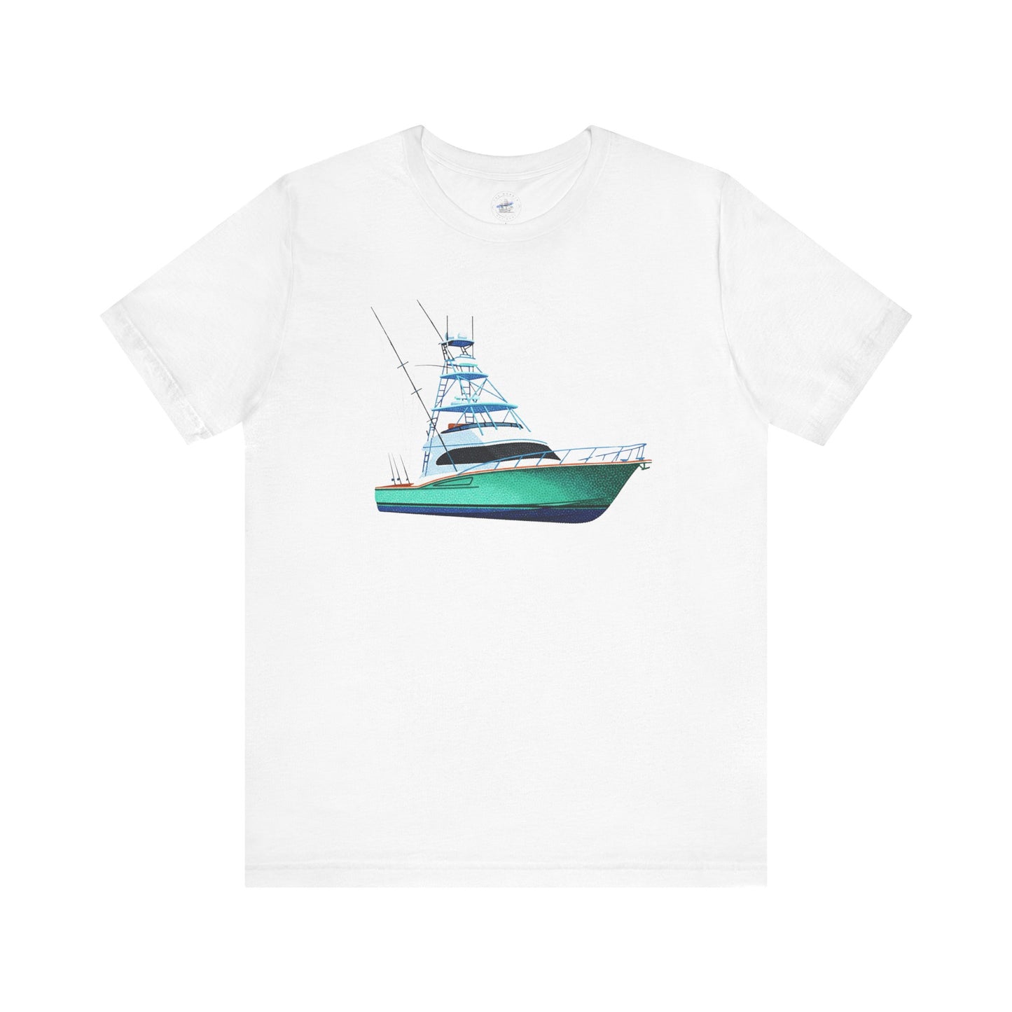 Day Dot Style Sport Fishing Boat Graphic Tee | Casual Apparel, Gift for Fishermen, Summer Style, Coastal Vibes, Outdoor Wear