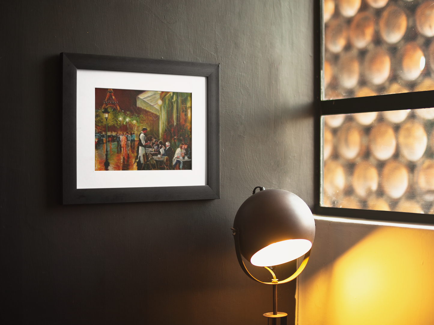 Canvas Wall Art - Charming French Street side Cafe Dining