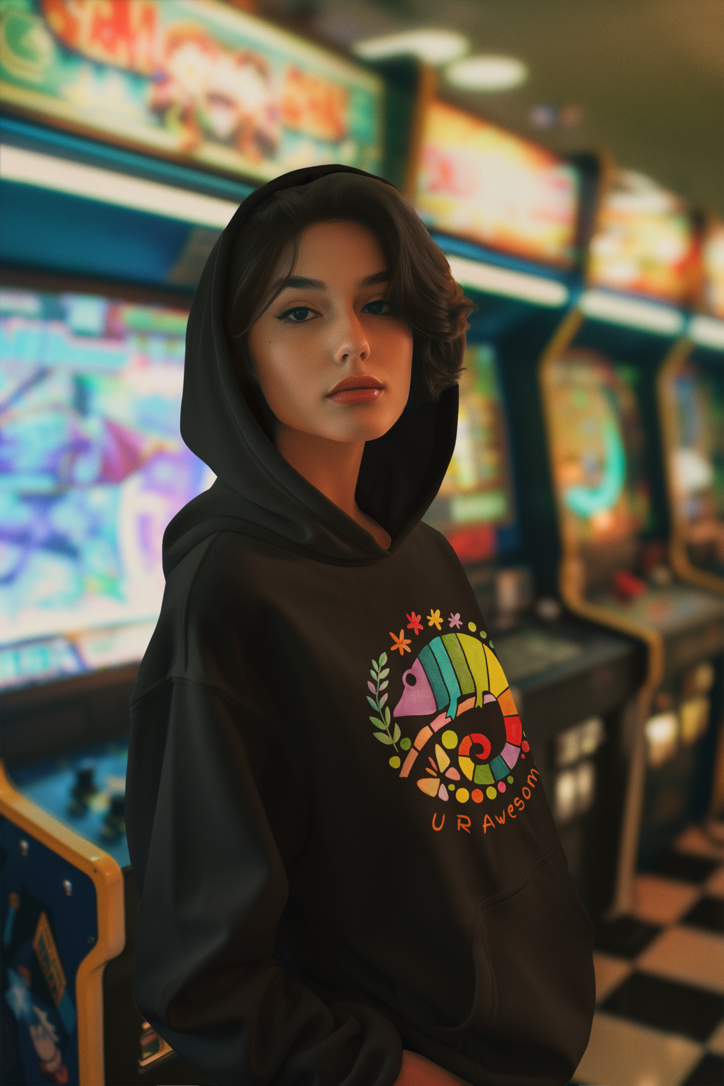 Vibrant Design Unisex Hoodie, Colorful Pullover Sweatshirt, Cozy Gift for Friends, Casual Fashion, Everyday Wear, Holiday Apparel
