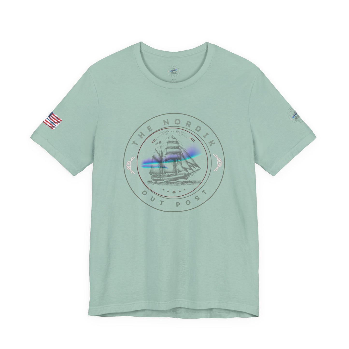 Our Shop Logo Sailor's Dream Short Sleeve Tee | Nautical Graphic T-shirt, Summer Tee, Casual Wear, Gift for Sailors, Coastal Style