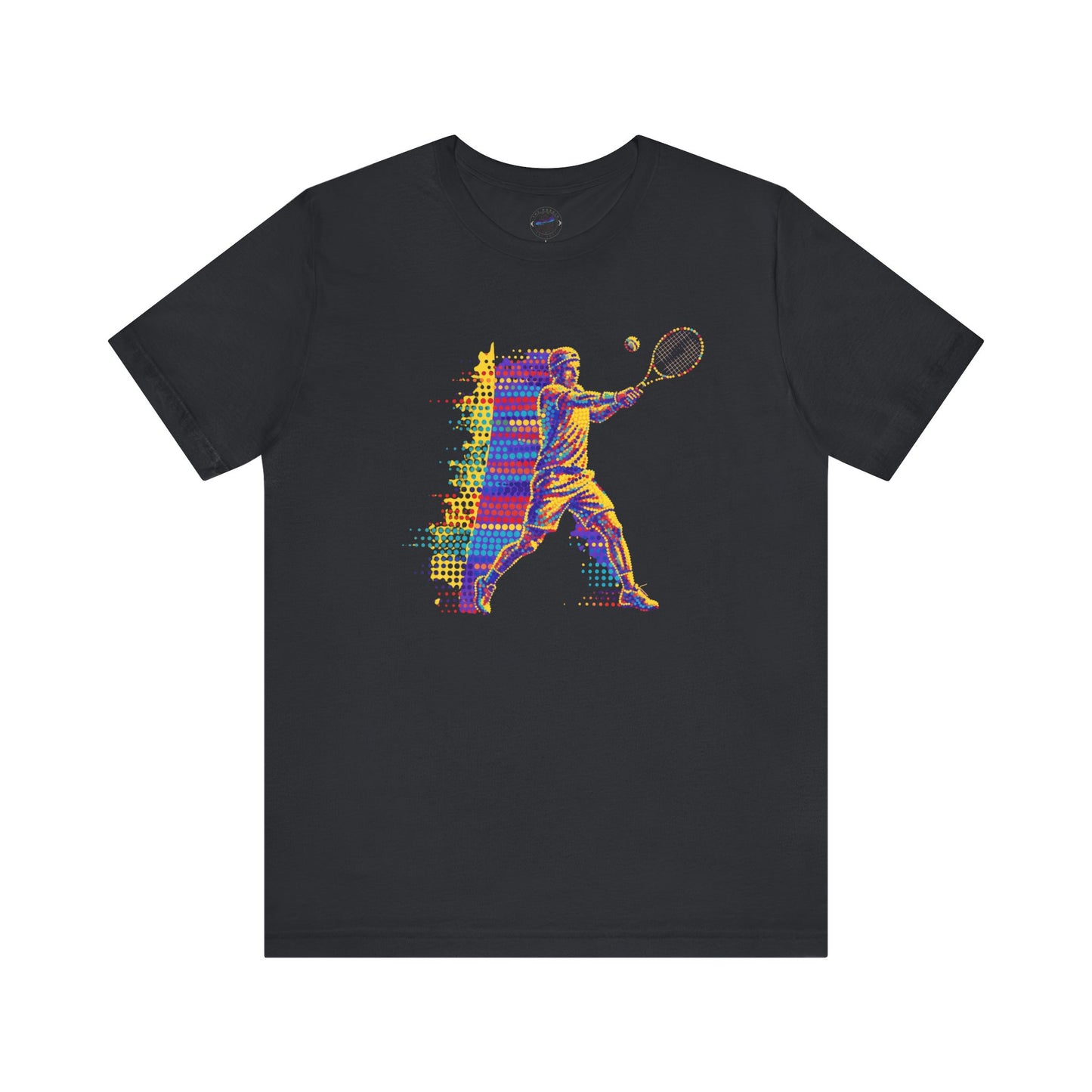 Vibrant Day Dot Tennis Swing Tee, Sports Apparel, Tennis Lover Gift, Activewear for Him/Her, Perfect for Birthdays, Summer Outings