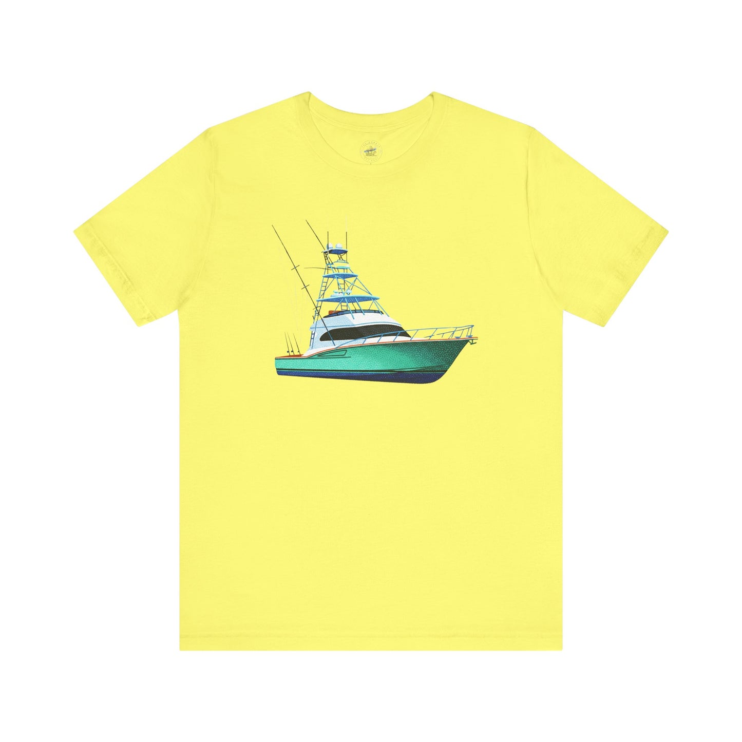 Day Dot Style Sport Fishing Boat Graphic Tee | Casual Apparel, Gift for Fishermen, Summer Style, Coastal Vibes, Outdoor Wear