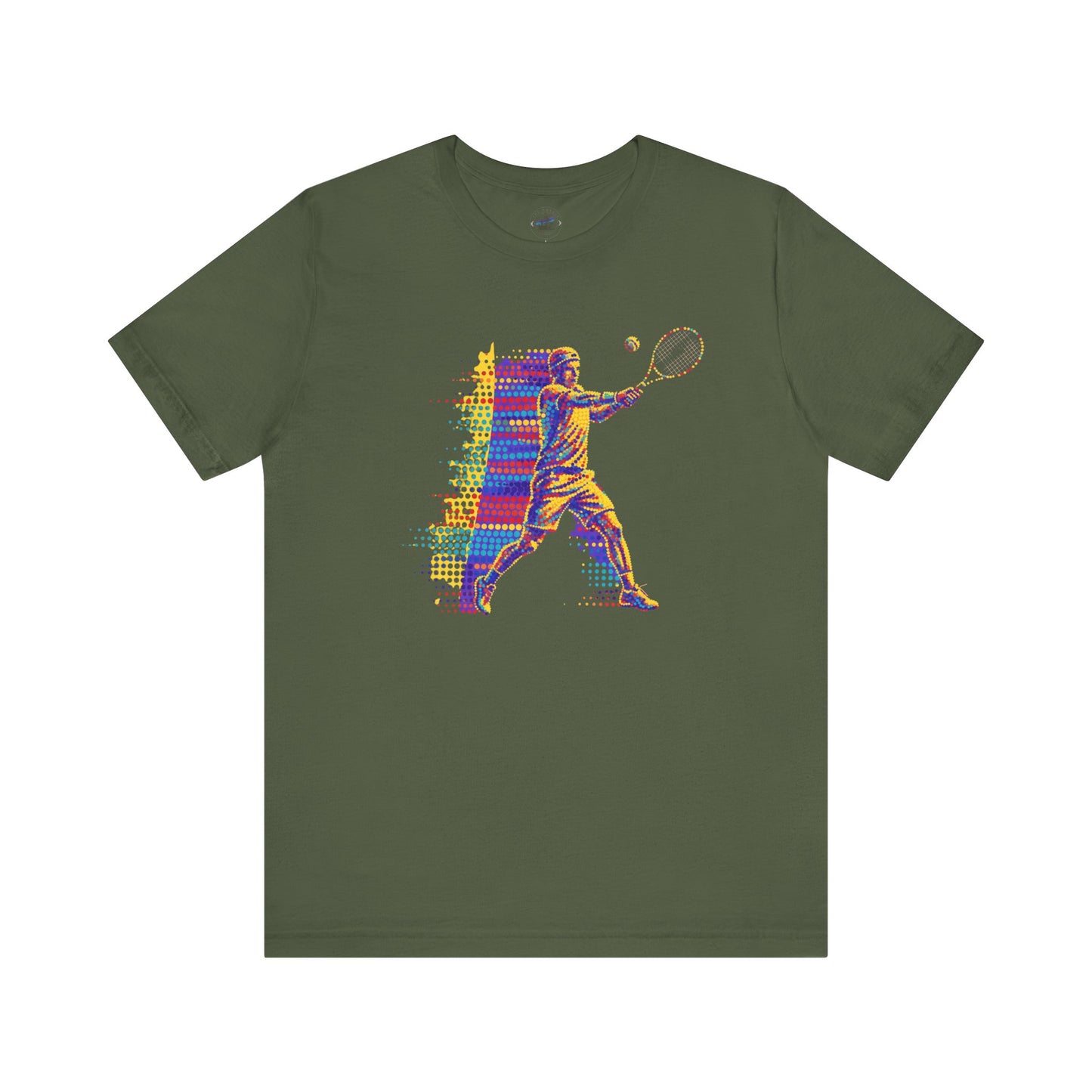 Vibrant Day Dot Tennis Swing Tee, Sports Apparel, Tennis Lover Gift, Activewear for Him/Her, Perfect for Birthdays, Summer Outings