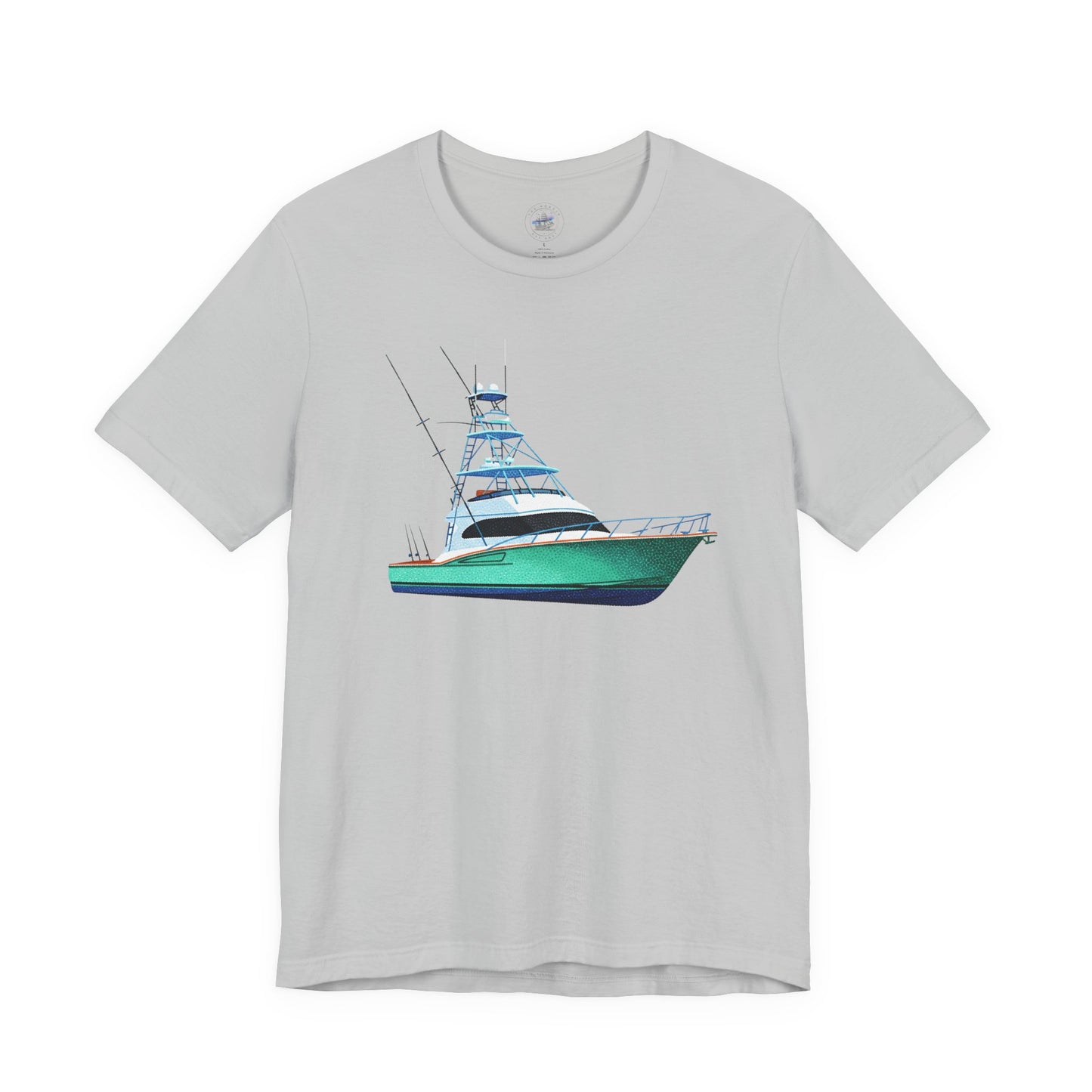 Day Dot Style Sport Fishing Boat Graphic Tee | Casual Apparel, Gift for Fishermen, Summer Style, Coastal Vibes, Outdoor Wear