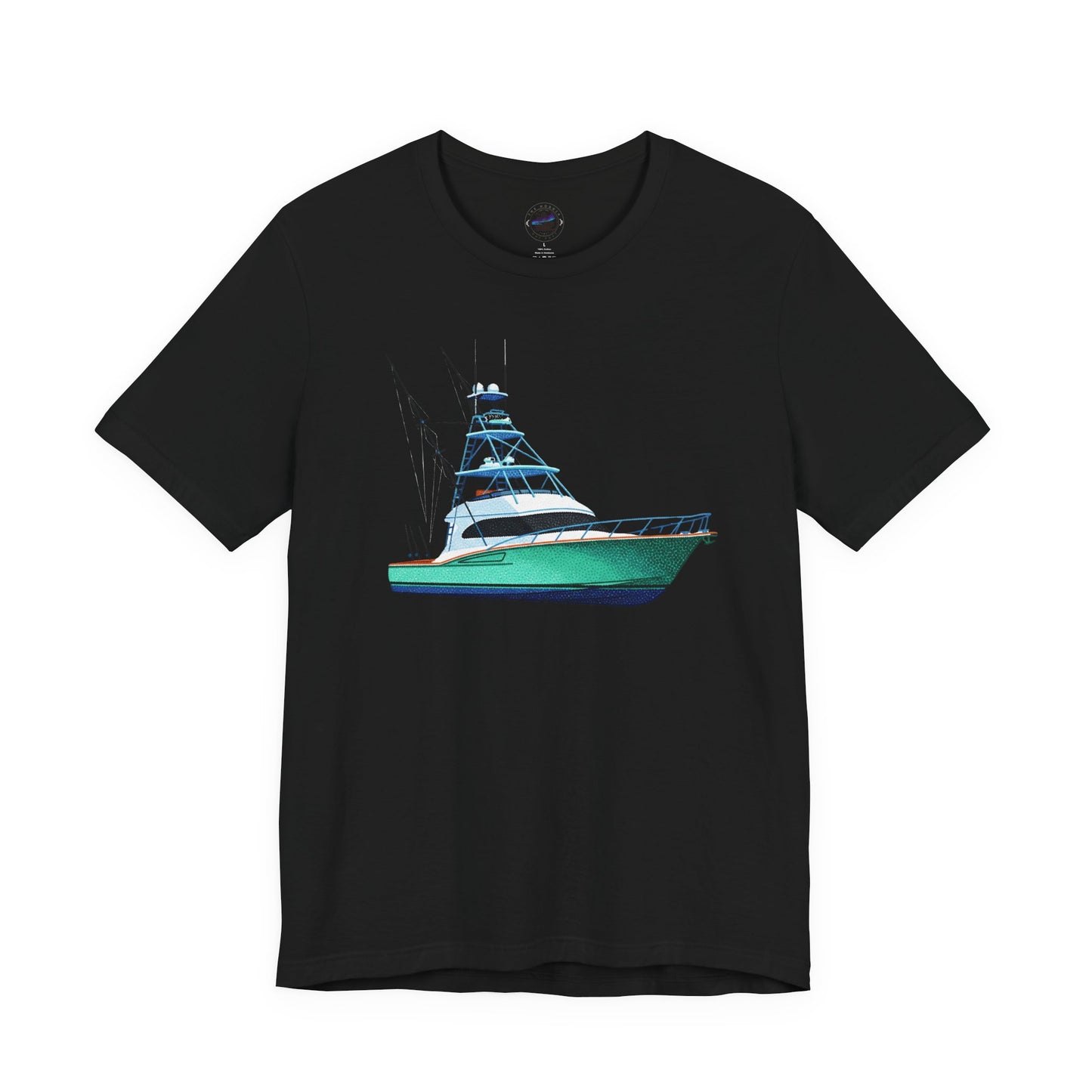 Day Dot Style Sport Fishing Boat Graphic Tee | Casual Apparel, Gift for Fishermen, Summer Style, Coastal Vibes, Outdoor Wear