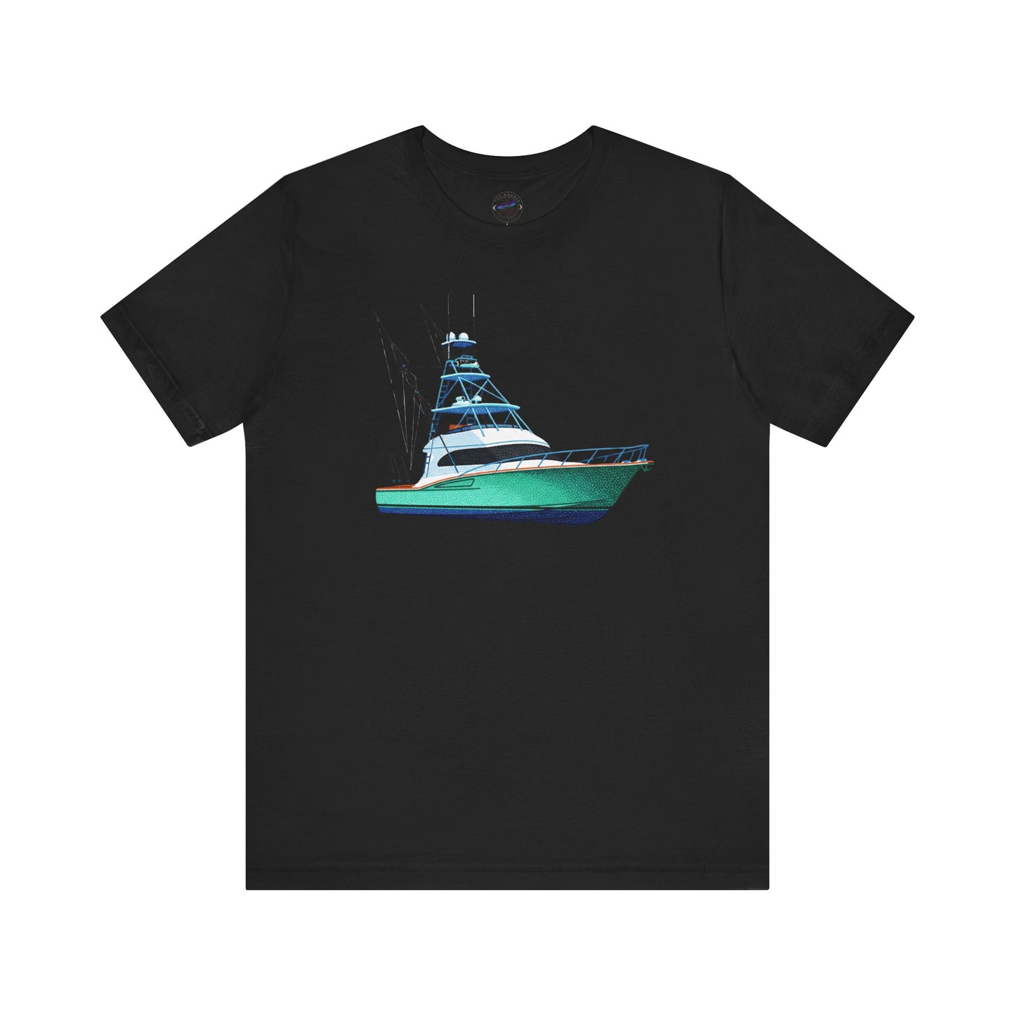 Day Dot Style Sport Fishing Boat Graphic Tee | Casual Apparel, Gift for Fishermen, Summer Style, Coastal Vibes, Outdoor Wear