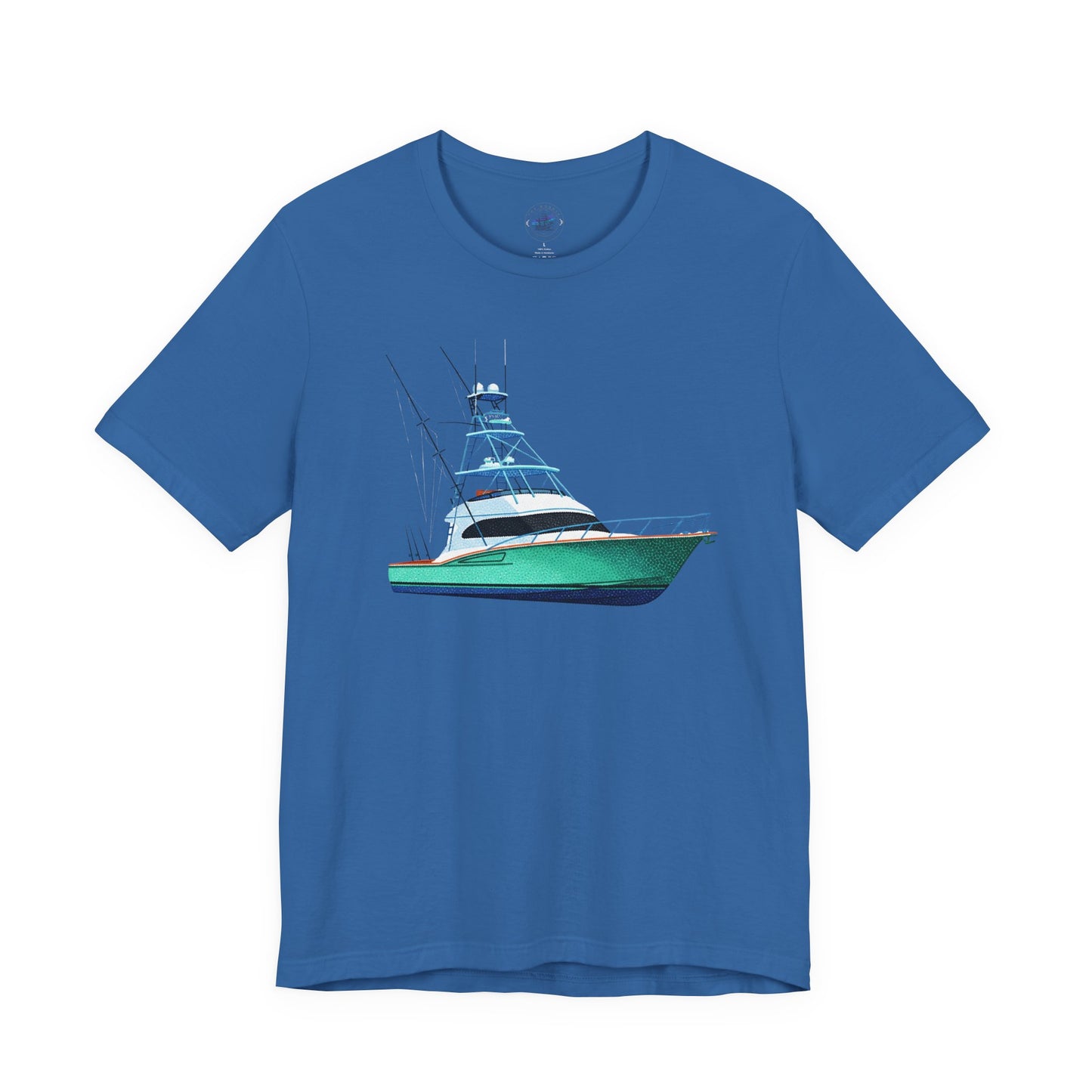 Day Dot Style Sport Fishing Boat Graphic Tee | Casual Apparel, Gift for Fishermen, Summer Style, Coastal Vibes, Outdoor Wear