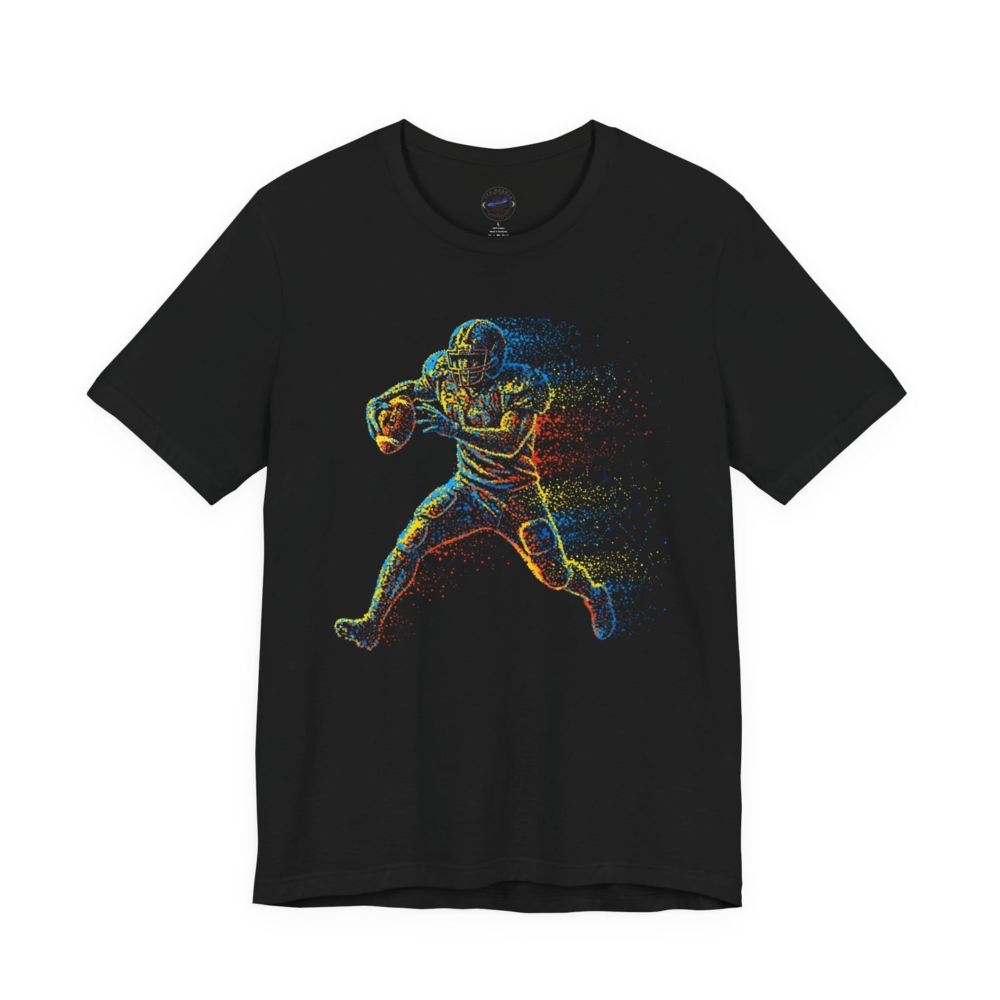 Day Dot Style Colorful Sports Football Action Tee, Perfect for Athletes, Fitness Enthusiasts, Gifts, Casual Wear, Game Day Shirt, Unisex Jersey T-Shirt