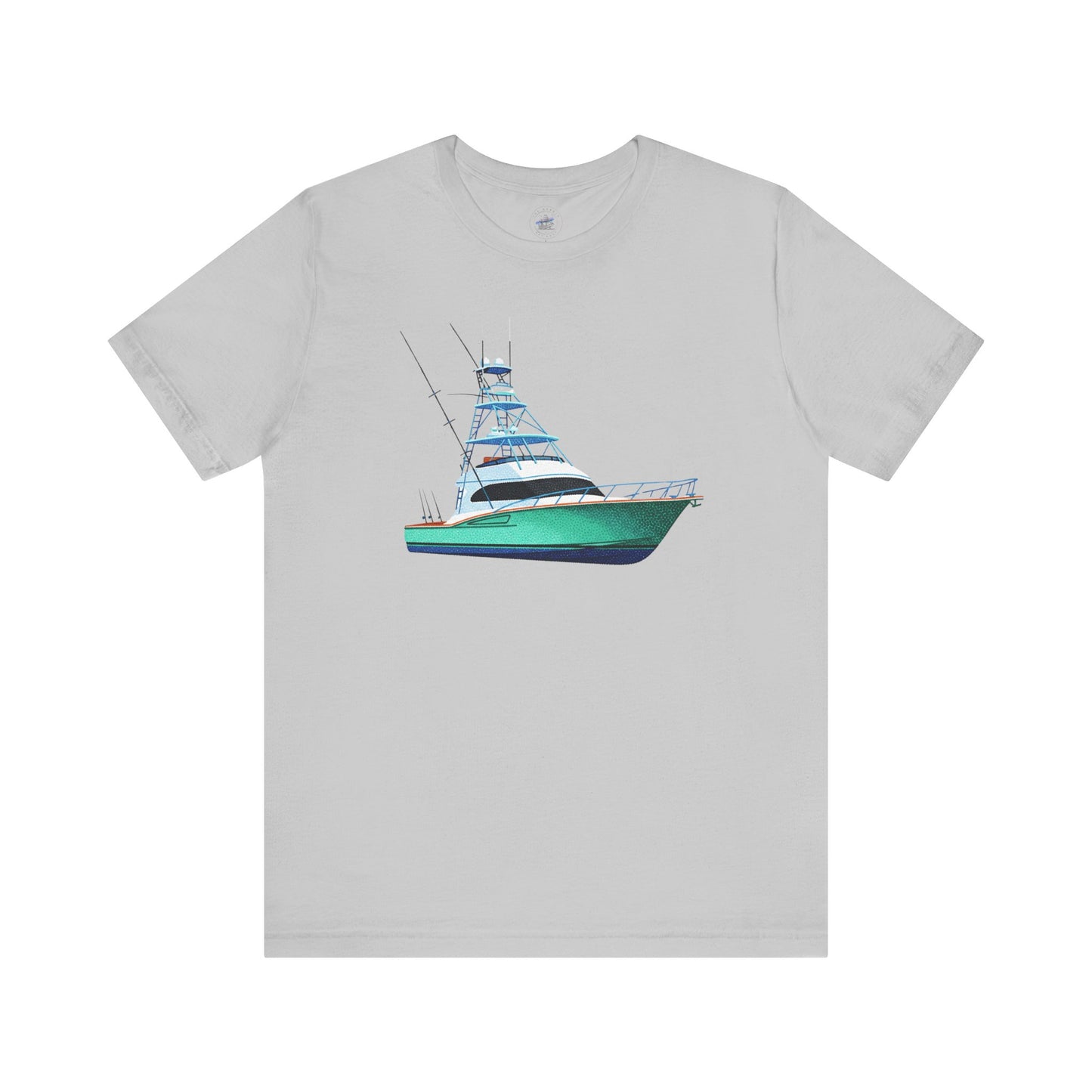 Day Dot Style Sport Fishing Boat Graphic Tee | Casual Apparel, Gift for Fishermen, Summer Style, Coastal Vibes, Outdoor Wear
