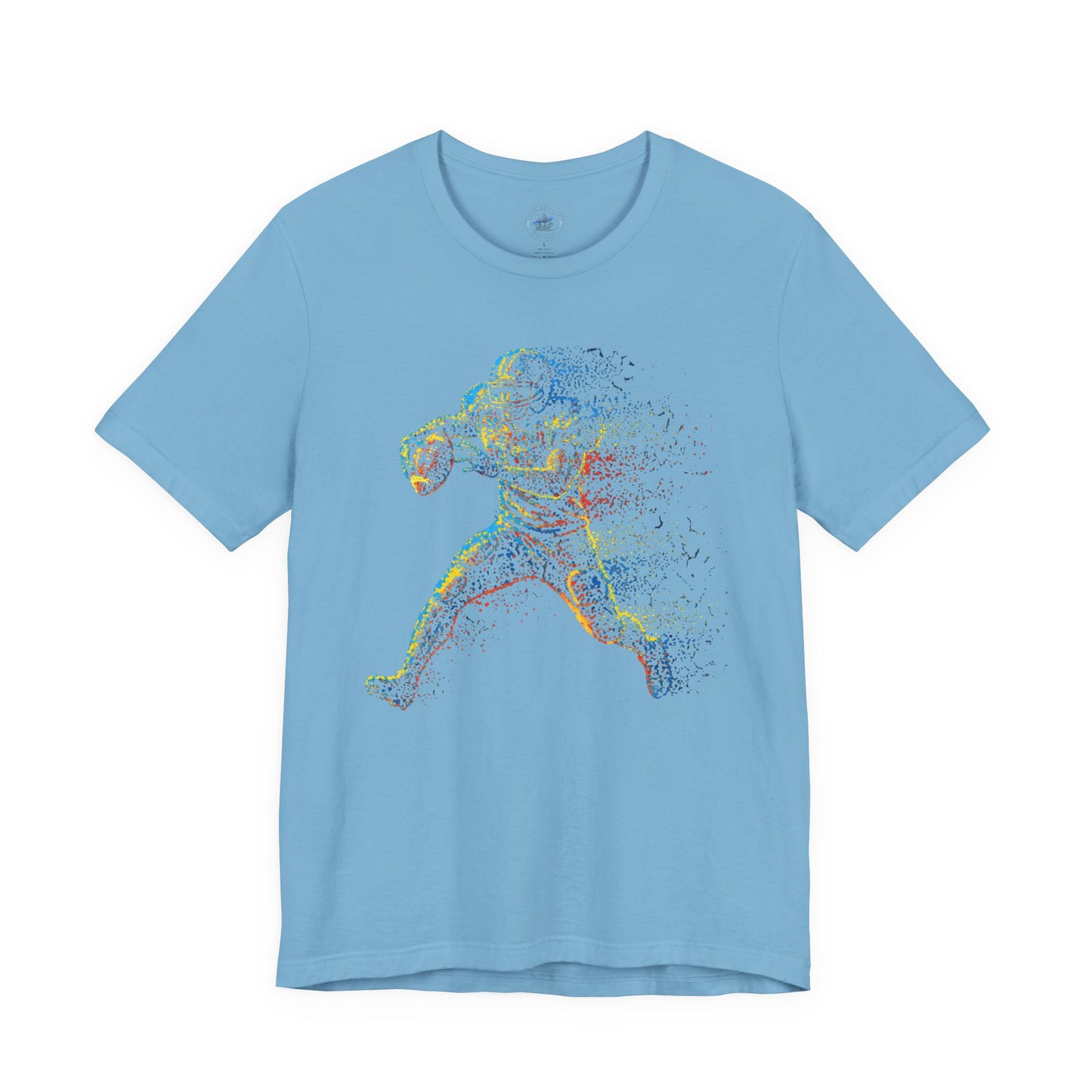 Day Dot Style Colorful Sports Football Action Tee, Perfect for Athletes, Fitness Enthusiasts, Gifts, Casual Wear, Game Day Shirt, Unisex Jersey T-Shirt
