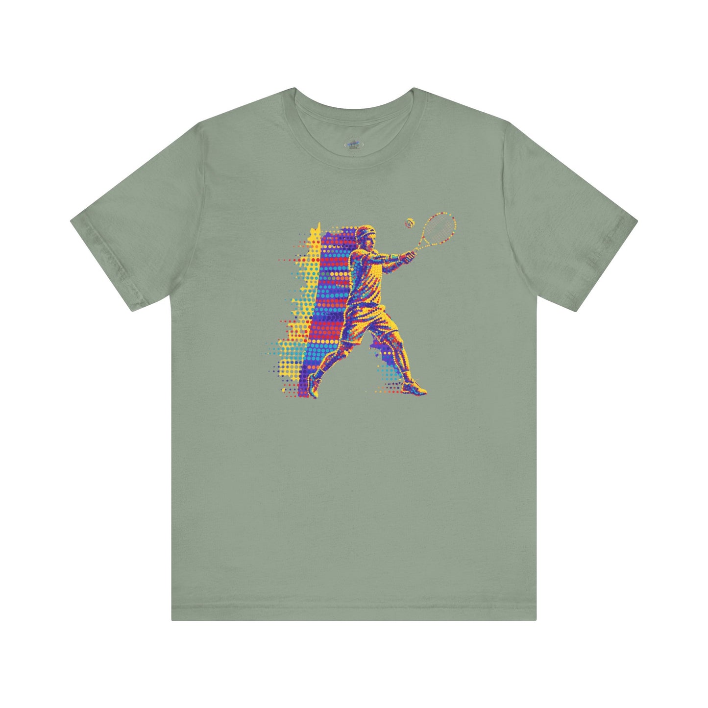 Vibrant Day Dot Tennis Swing Tee, Sports Apparel, Tennis Lover Gift, Activewear for Him/Her, Perfect for Birthdays, Summer Outings