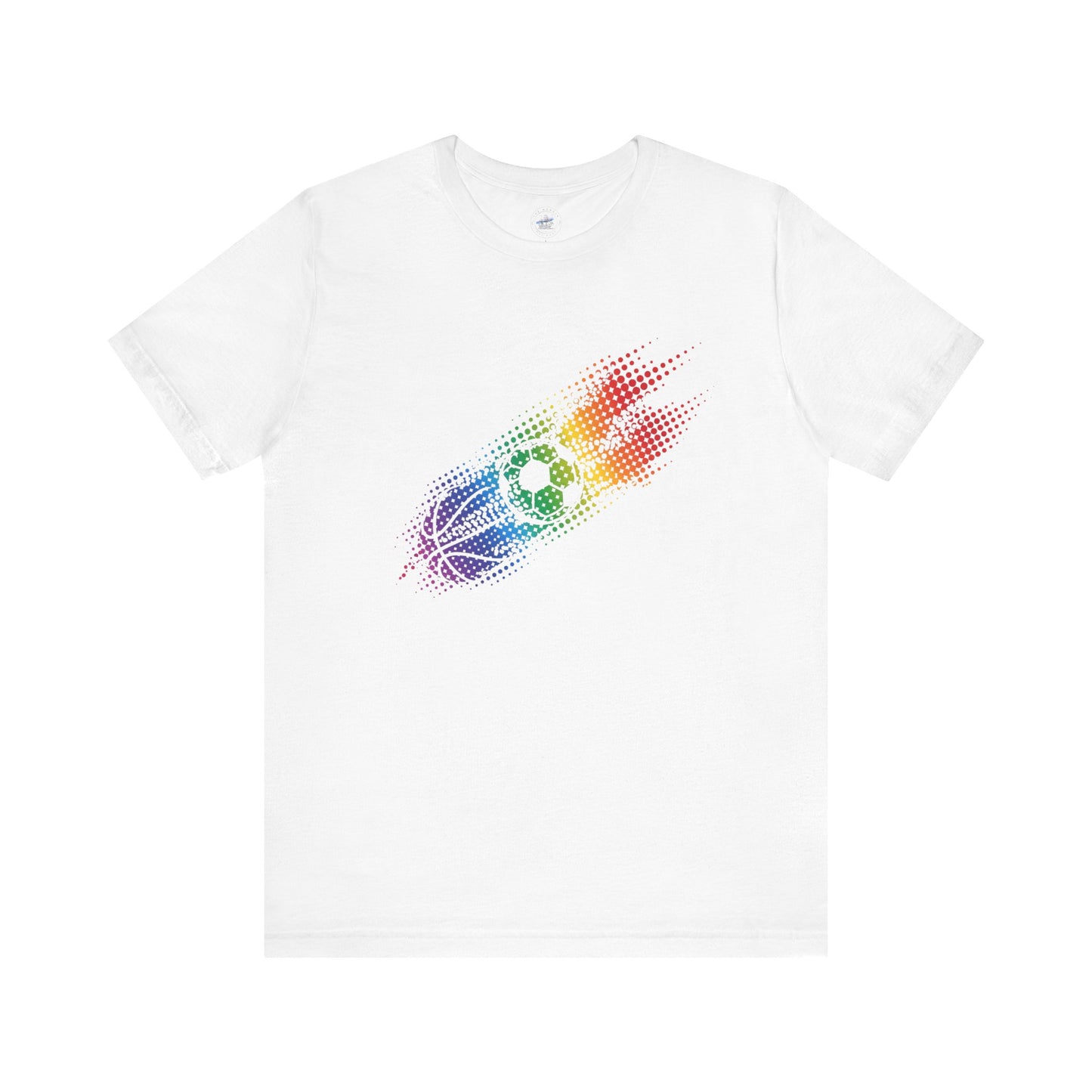 Multi-Sports Rainbow Day Dot Sports Tee, Unisex Tee for Athletes, Fun Gift for Sports Lovers, Ideal for Pride Events, Casual Wear