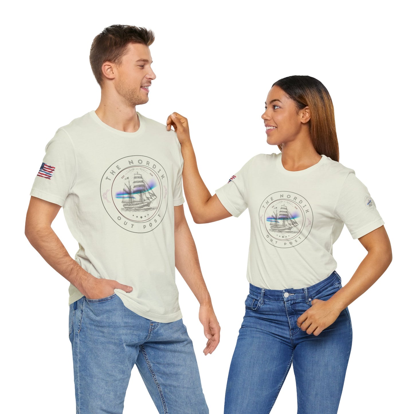 Our Shop Logo Sailor's Dream Short Sleeve Tee | Nautical Graphic T-shirt, Summer Tee, Casual Wear, Gift for Sailors, Coastal Style