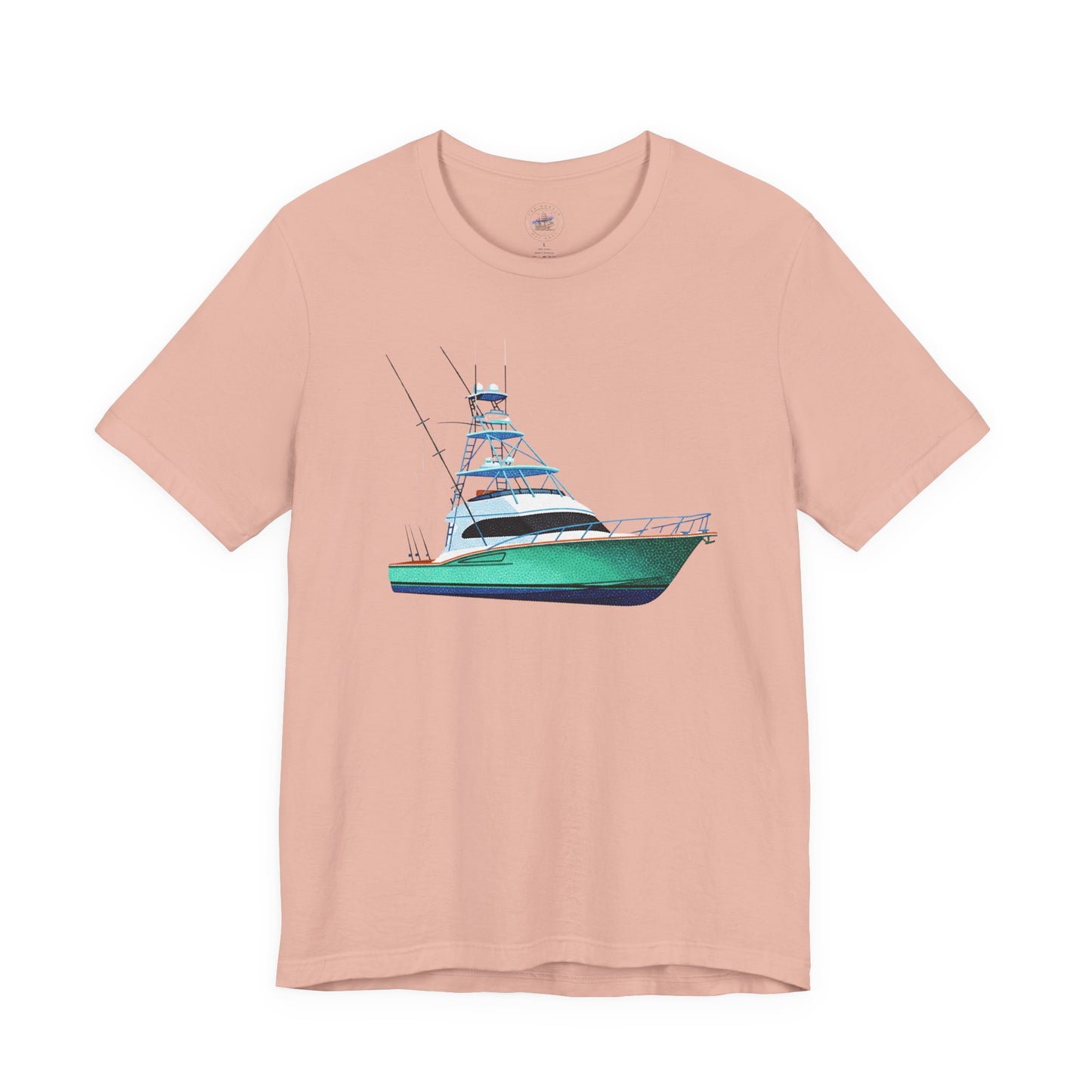 Day Dot Style Sport Fishing Boat Graphic Tee | Casual Apparel, Gift for Fishermen, Summer Style, Coastal Vibes, Outdoor Wear