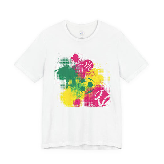 Day Dot Style Vibrant Sports Tee, Unisex Jersey Short Sleeve Shirt, Athletic Wear, Gift for Sports Lovers, Casual Everyday T-Shirt