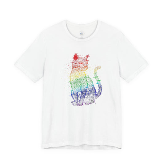 Cat Day Dot style Graphic Tee