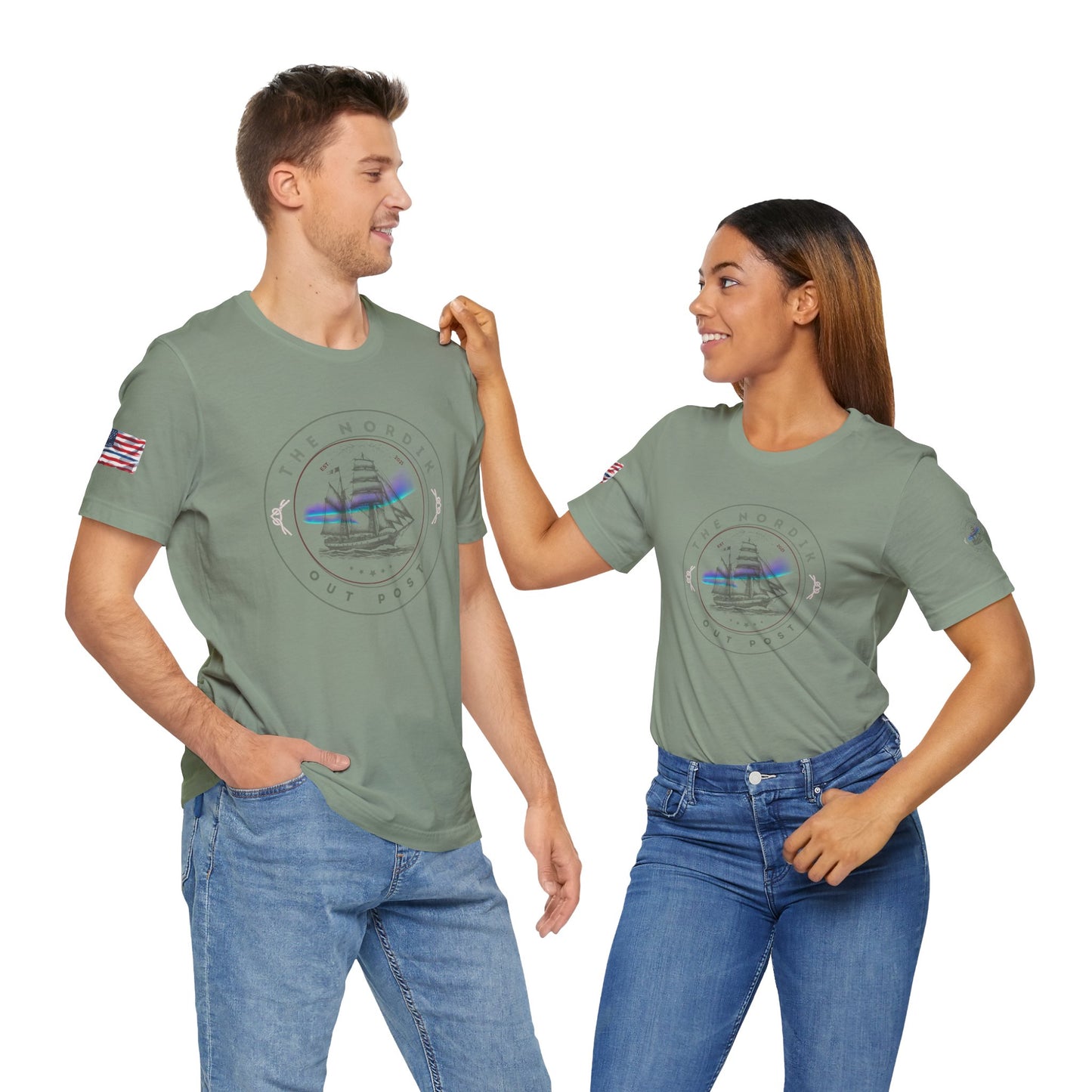 Our Shop Logo Sailor's Dream Short Sleeve Tee | Nautical Graphic T-shirt, Summer Tee, Casual Wear, Gift for Sailors, Coastal Style