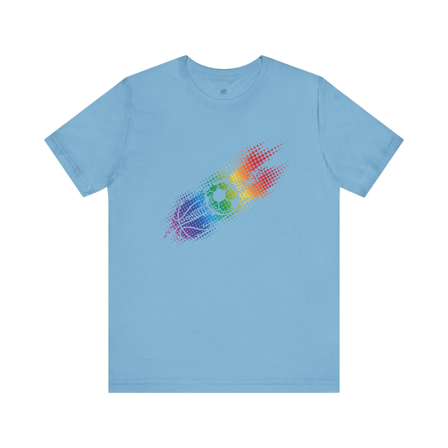 Multi-Sports Rainbow Day Dot Sports Tee, Unisex Tee for Athletes, Fun Gift for Sports Lovers, Ideal for Pride Events, Casual Wear