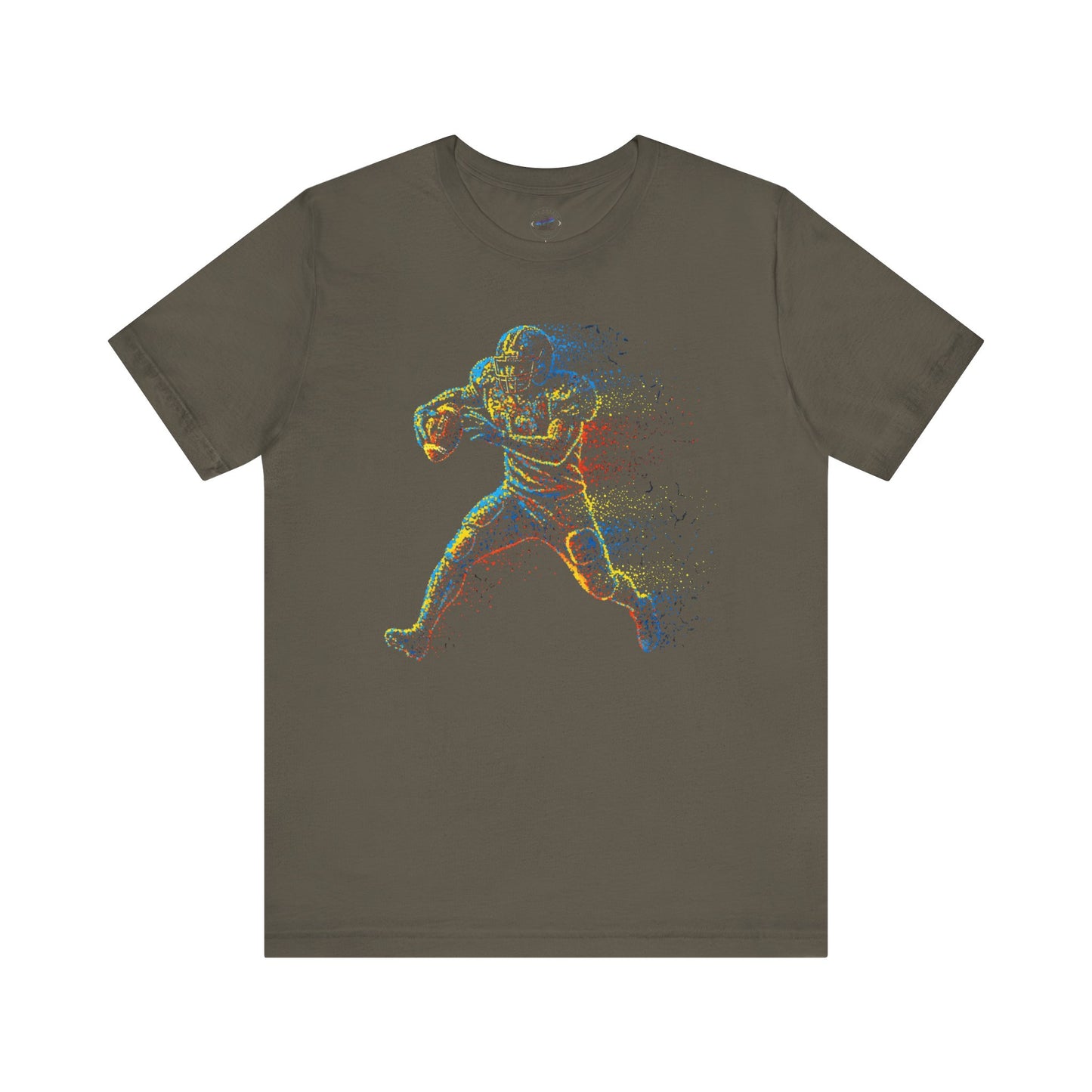 Day Dot Style Colorful Sports Football Action Tee, Perfect for Athletes, Fitness Enthusiasts, Gifts, Casual Wear, Game Day Shirt, Unisex Jersey T-Shirt