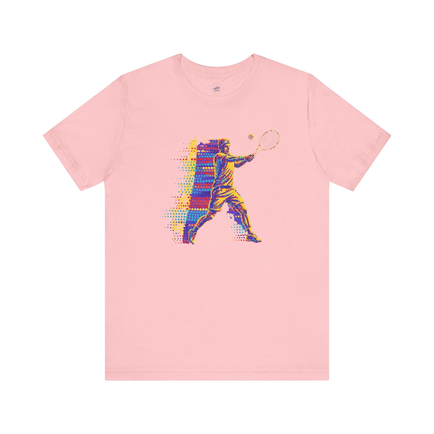 Vibrant Day Dot Tennis Swing Tee, Sports Apparel, Tennis Lover Gift, Activewear for Him/Her, Perfect for Birthdays, Summer Outings