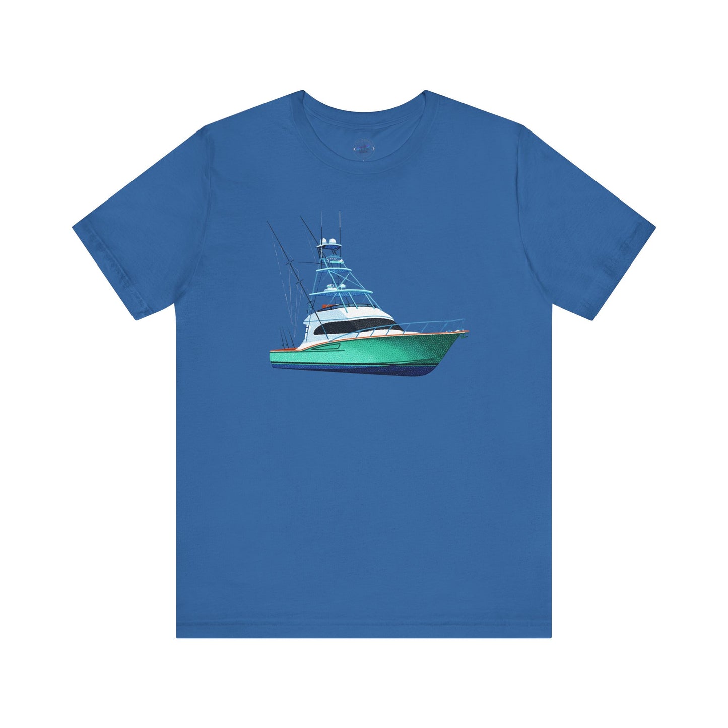 Day Dot Style Sport Fishing Boat Graphic Tee | Casual Apparel, Gift for Fishermen, Summer Style, Coastal Vibes, Outdoor Wear