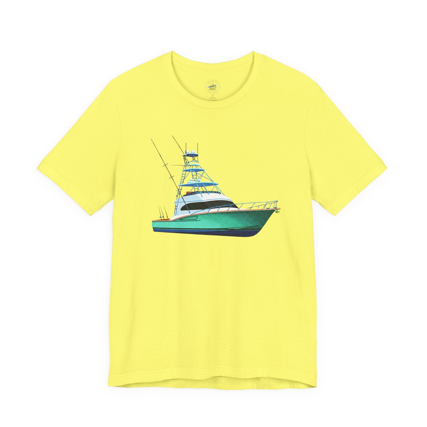 Day Dot Style Sport Fishing Boat Graphic Tee | Casual Apparel, Gift for Fishermen, Summer Style, Coastal Vibes, Outdoor Wear