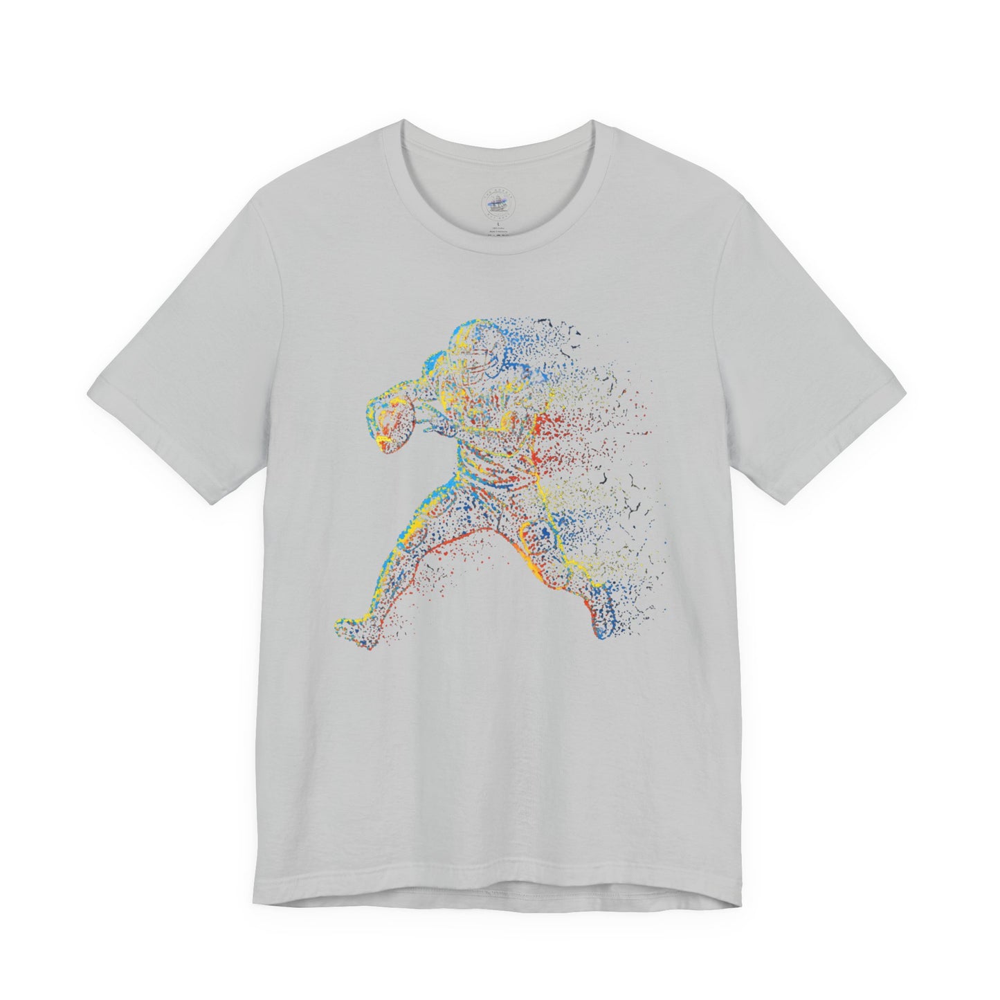 Day Dot Style Colorful Sports Football Action Tee, Perfect for Athletes, Fitness Enthusiasts, Gifts, Casual Wear, Game Day Shirt, Unisex Jersey T-Shirt