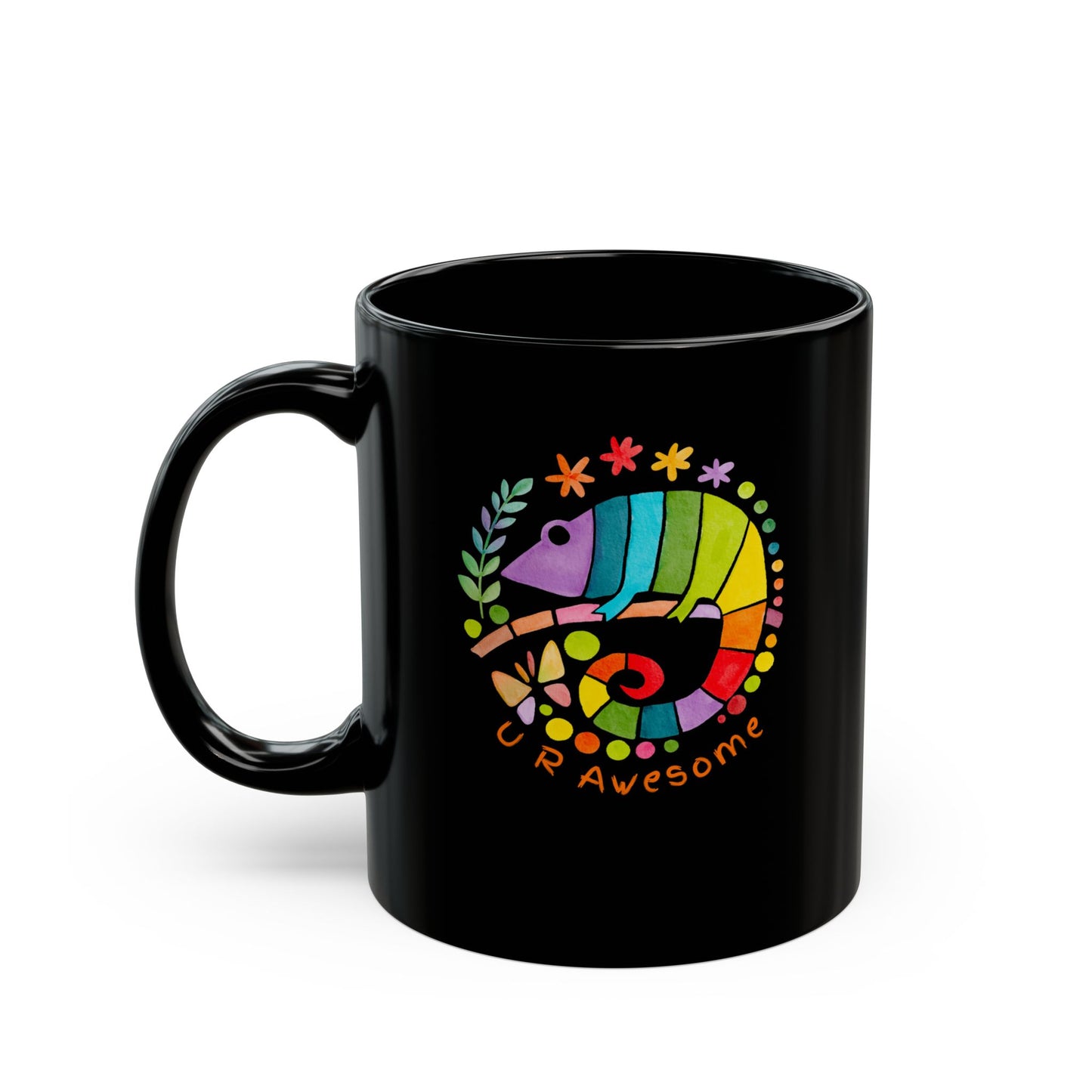 Awesome Black Mug for Coffee Lovers | Gift for Friends, Inspirational Quote, Fun Humor Mug, Perfect for Birthdays, Celebrations