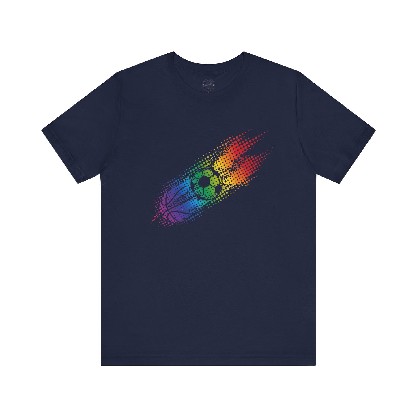 Multi-Sports Rainbow Day Dot Sports Tee, Unisex Tee for Athletes, Fun Gift for Sports Lovers, Ideal for Pride Events, Casual Wear
