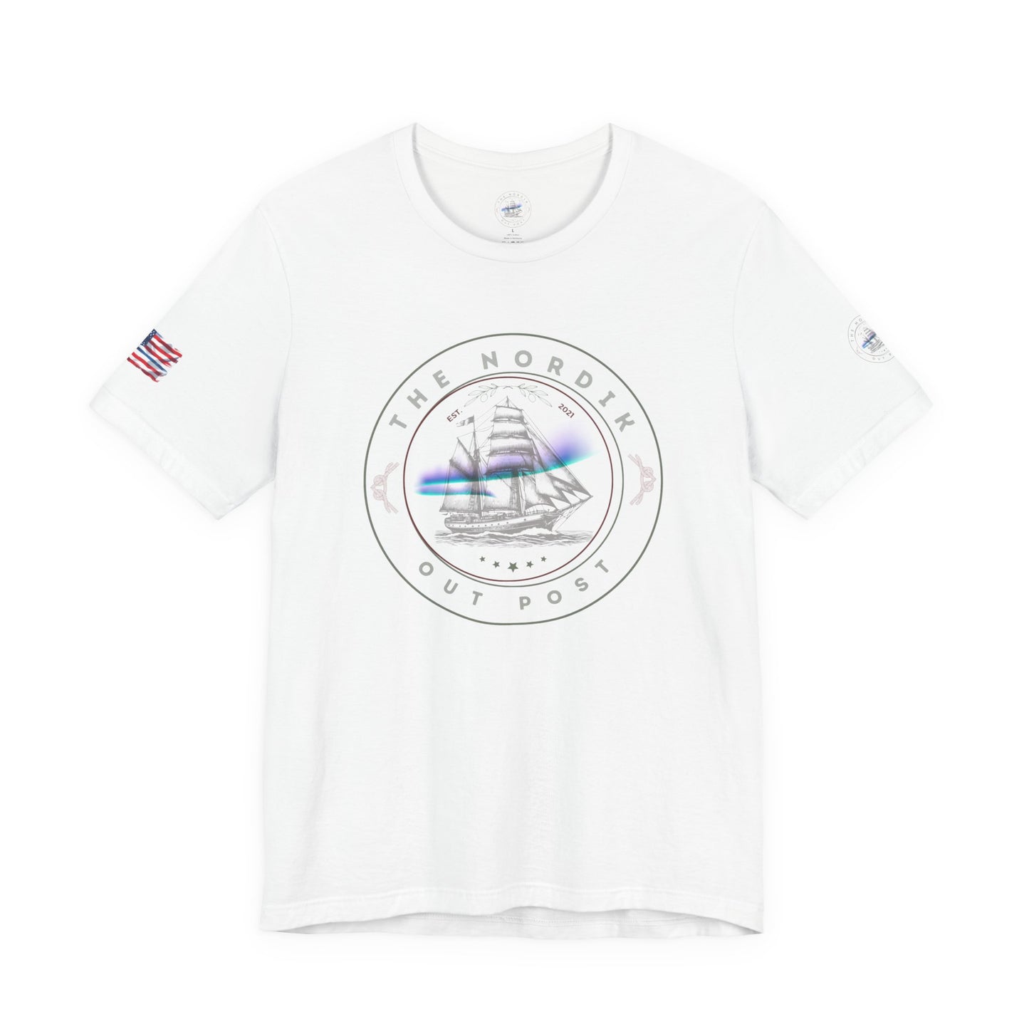 Our Shop Logo Sailor's Dream Short Sleeve Tee | Nautical Graphic T-shirt, Summer Tee, Casual Wear, Gift for Sailors, Coastal Style