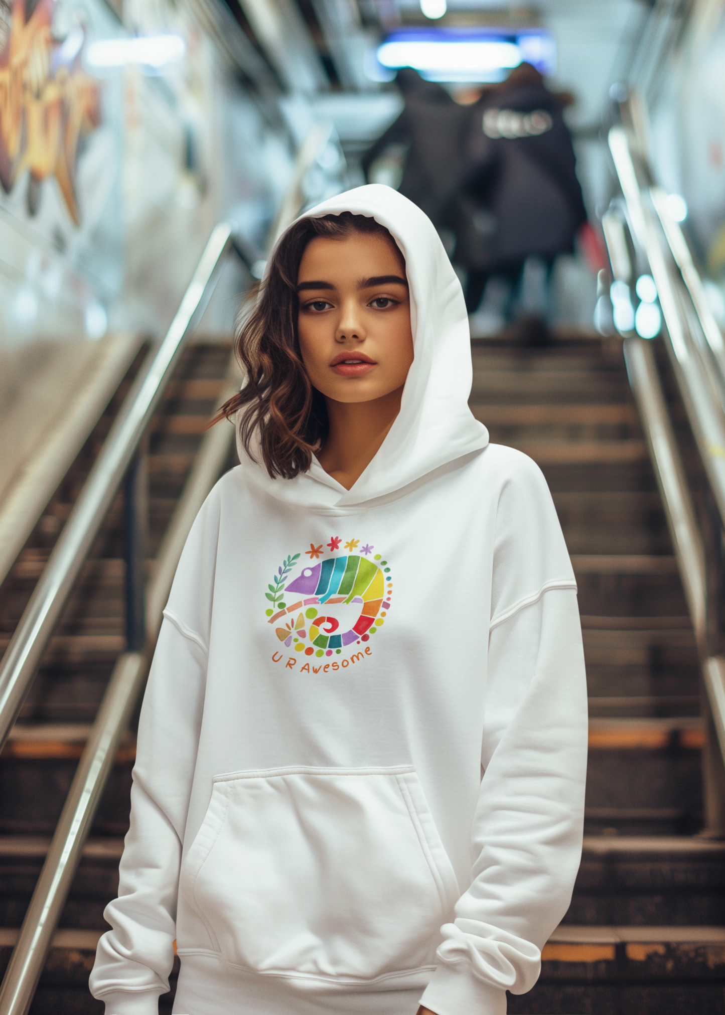 Vibrant Design Unisex Hoodie, Colorful Pullover Sweatshirt, Cozy Gift for Friends, Casual Fashion, Everyday Wear, Holiday Apparel